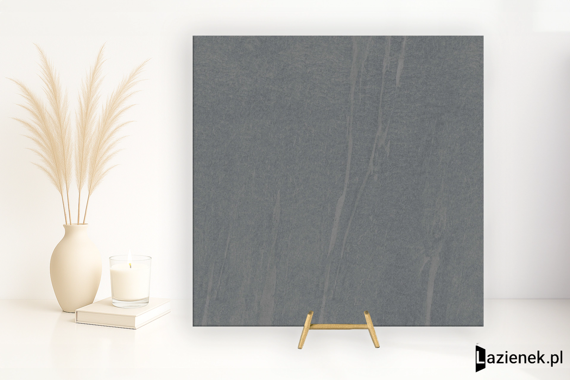 Grespania Volga Antracita błyszcząca 80x80 cm gr. 10 mm - płytka rektyfikowana / 61VO66P