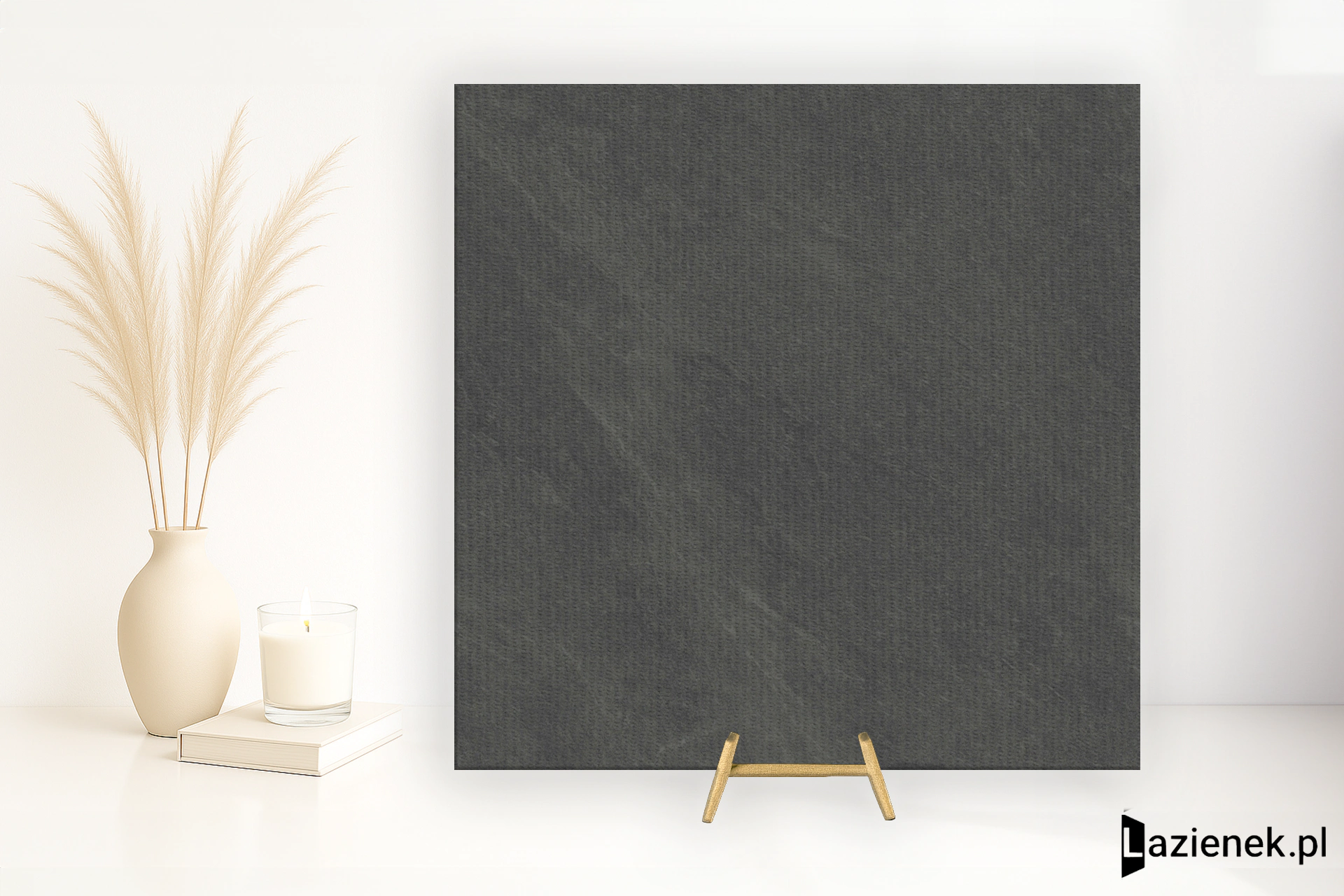 Grespania Volga Grafito przecierana 80x80 cm gr. 10 mm - płytka rektyfikowana / 81VO96R