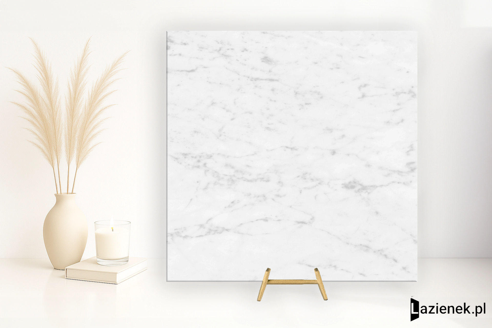 Grespania Marmorea Carrara błyszcząca 59x59 cm gr. 10 mm - płytka rektyfikowana / 52MD05P