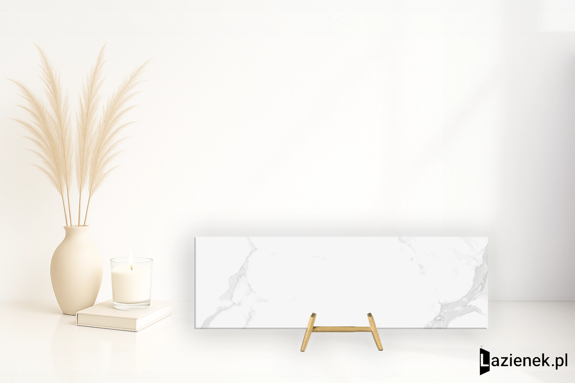 Grespania Marmorea Estatuario błyszcząca 31.5x100 cm gr. 8 mm - płytka rektyfikowana / 95MD001
