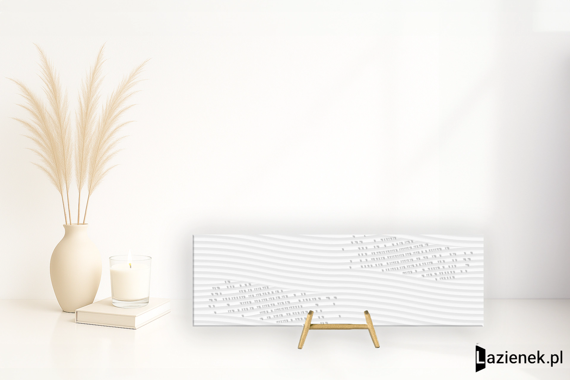 Grespania Sun Valley Blanco błyszcząca 31.5x100 cm gr. 8 mm - płytka rektyfikowana / 95VY411
