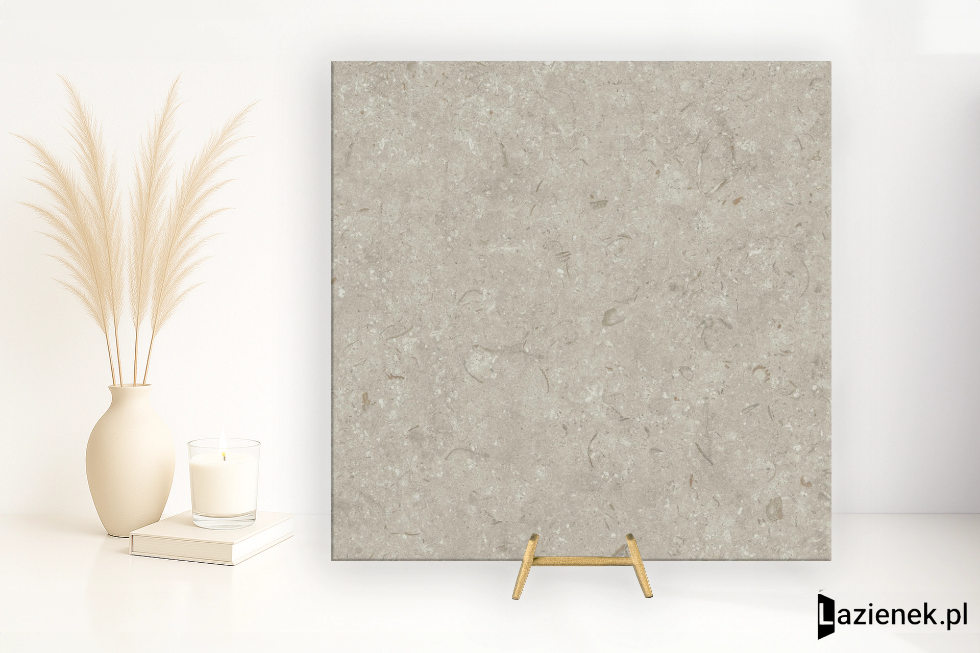 Grespania Fosil Gris matowa 80x80 cm gr. 10 mm - płytka rektyfikowana / 81F266R