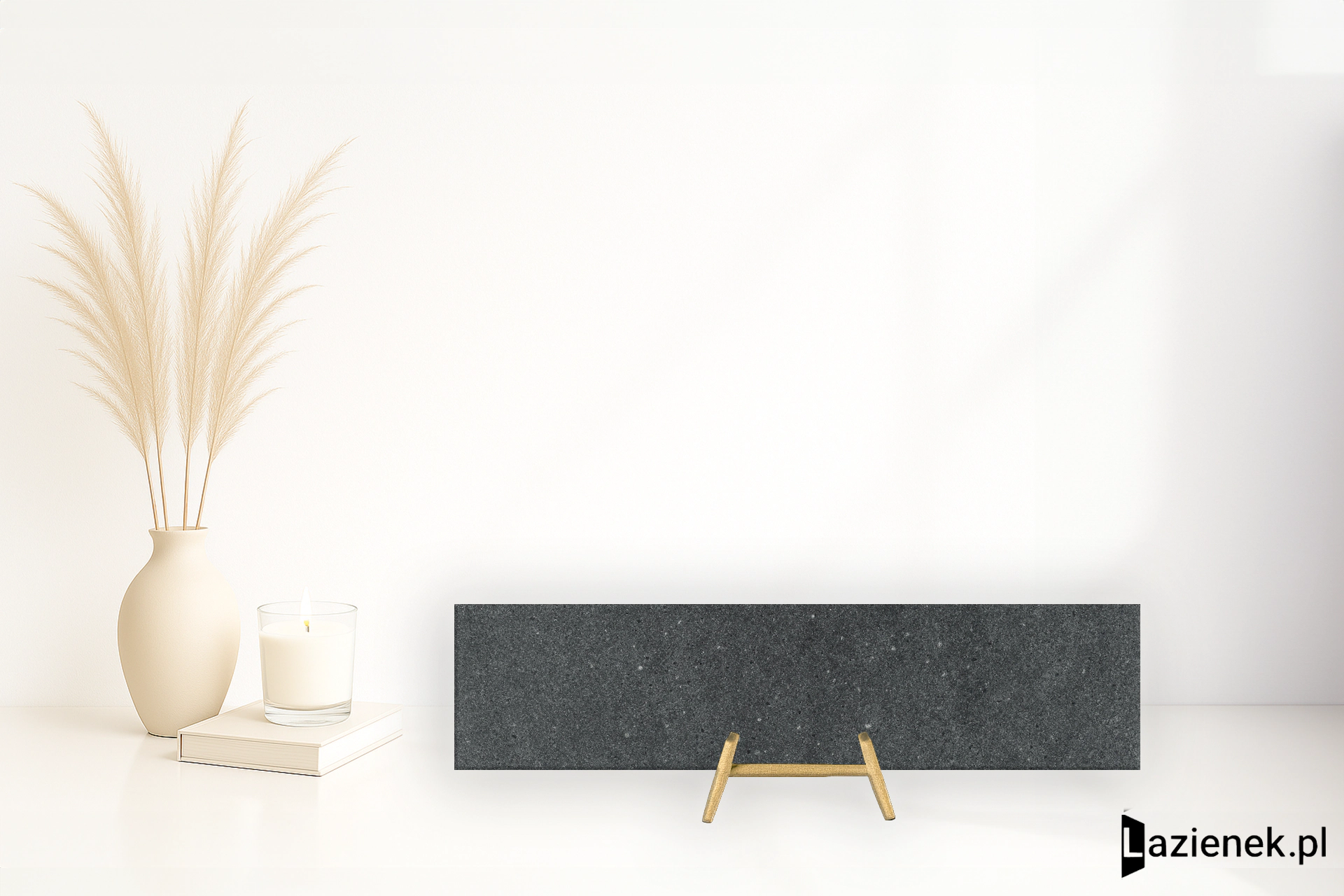 Grespania Meteor Antracita błyszcząca 14.5x60 cm gr. 10 mm - płytka rektyfikowana / 57ME6PL