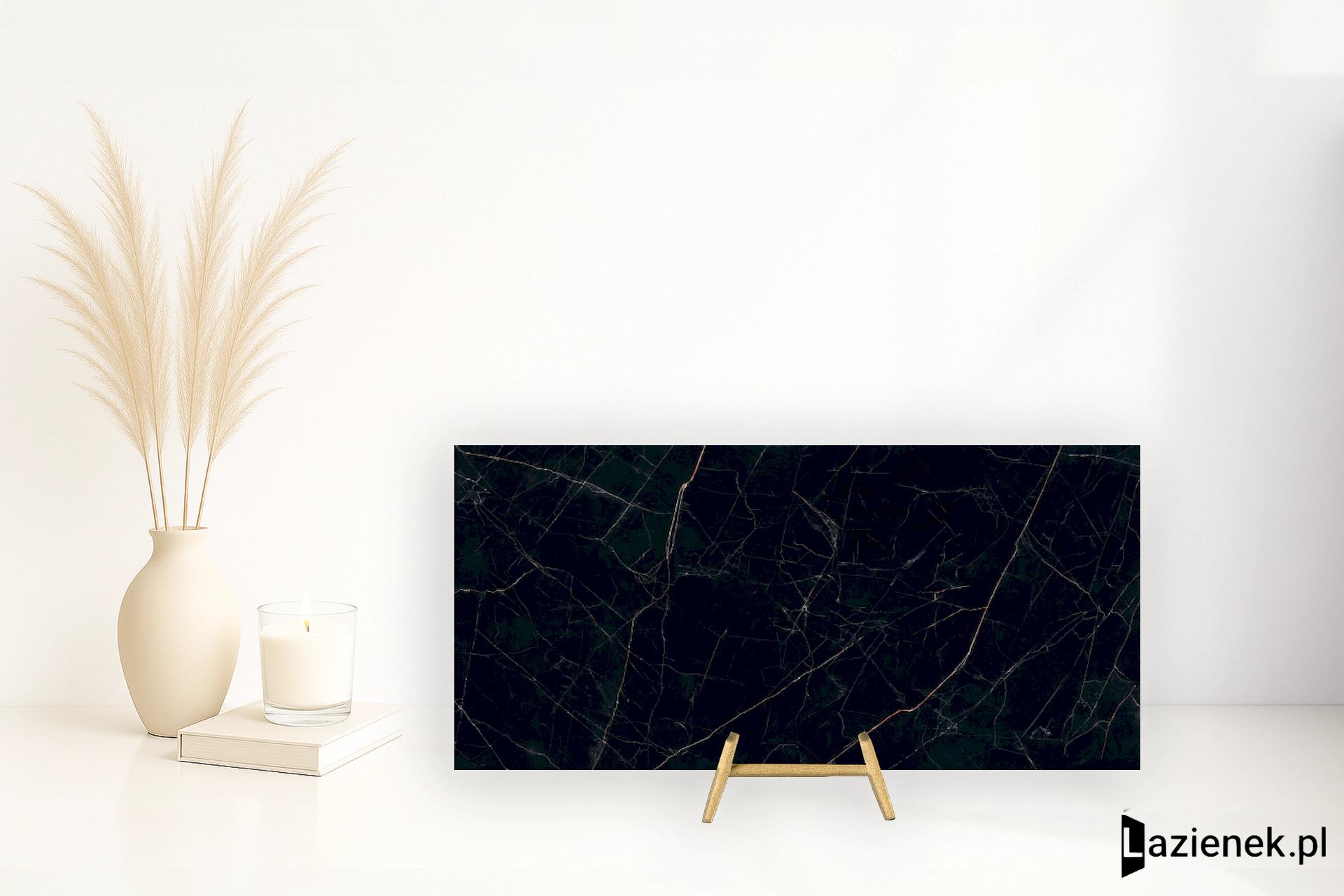 Grespania Nero Ardi Nero Ardi błyszcząca 120x260 cm gr. 6 mm - płytka nierektyfikowana / 78NH97P