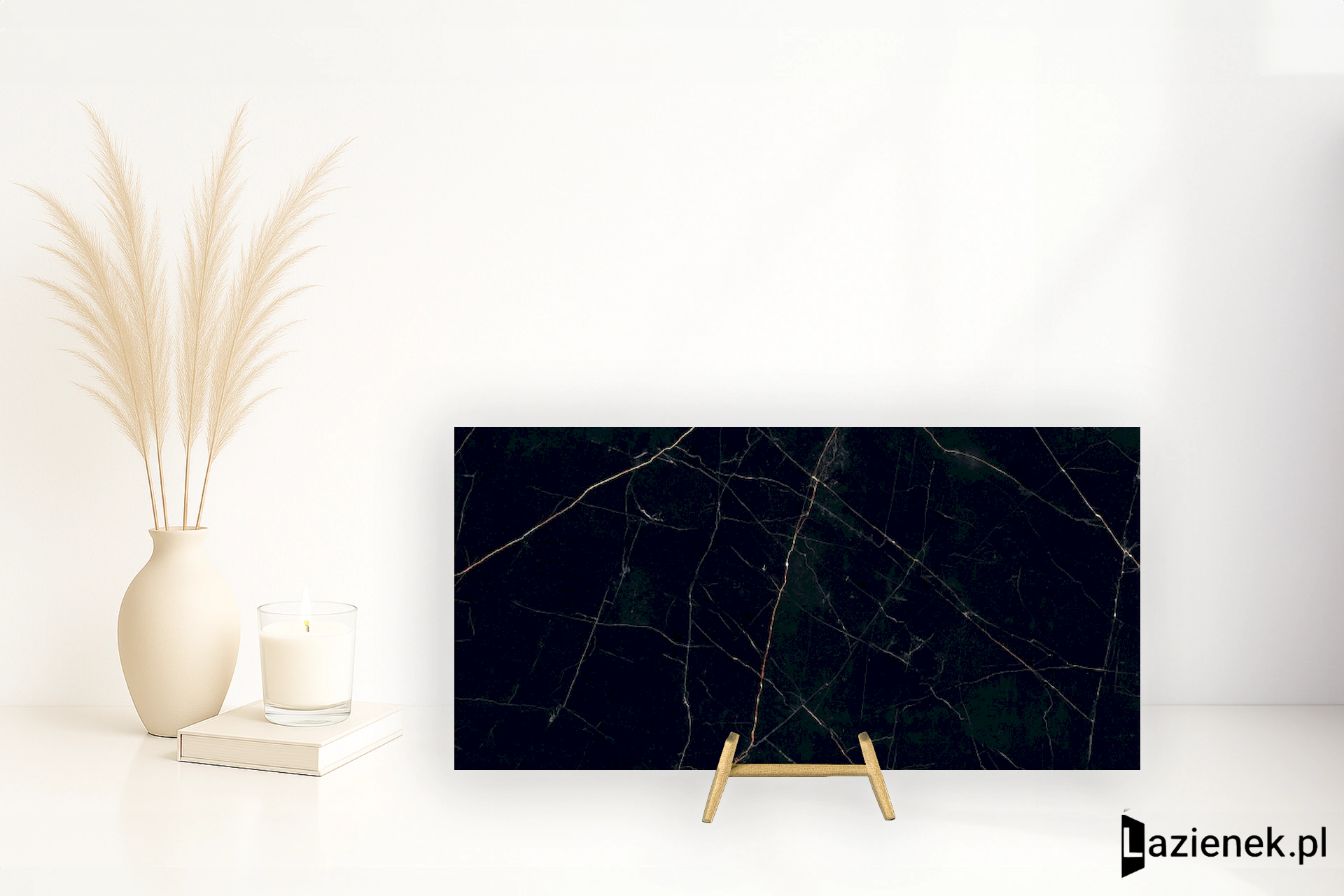 Grespania Nero Ardi Nero Ardi błyszcząca 60x120 cm gr. 6 mm - płytka nierektyfikowana / 80NH94P
