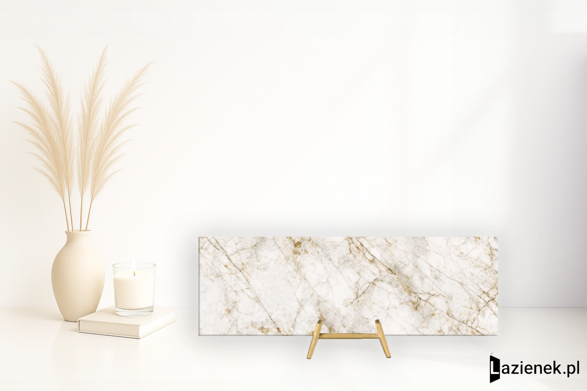 Grespania Cuarzo Reno Cuarzo Reno błyszcząca 120x360 cm gr. 6 mm - płytka nierektyfikowana / 80CN31P