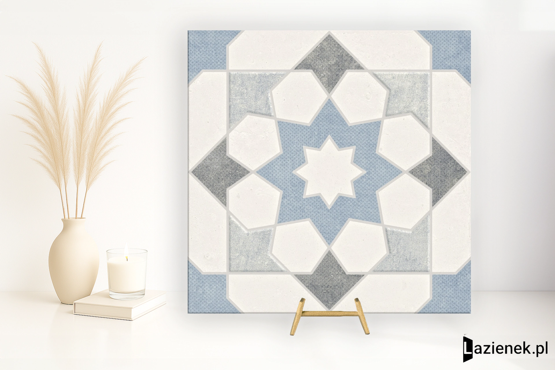 Harmony Doha Blue Star relief 22.3x22.3 cm gr. 9 mm - płytka nierektyfikowana / 39597