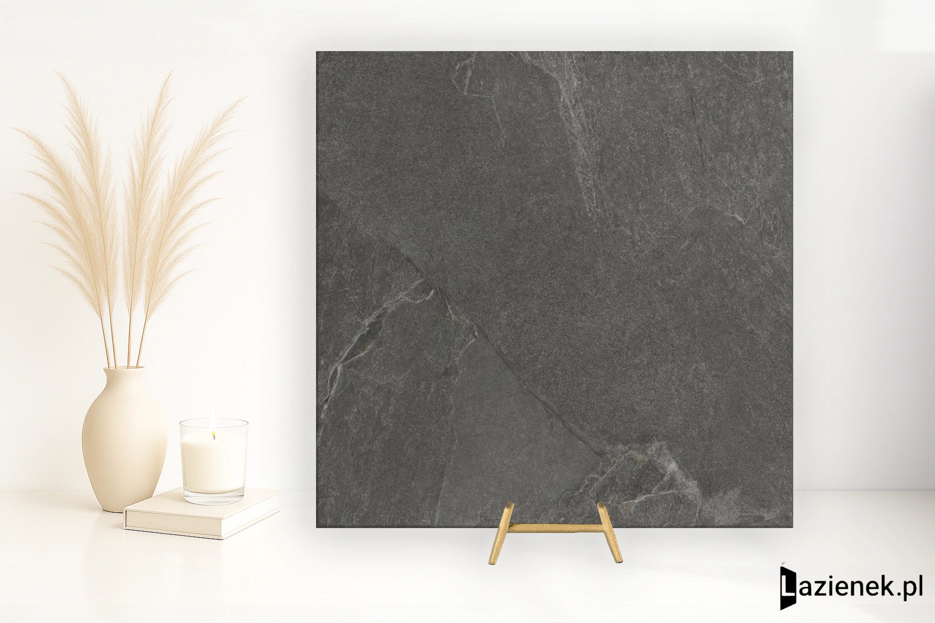 Impronta Ardesia Grafite naturalna 120x120 cm gr. 9 mm - płytka rektyfikowana / IAR0412