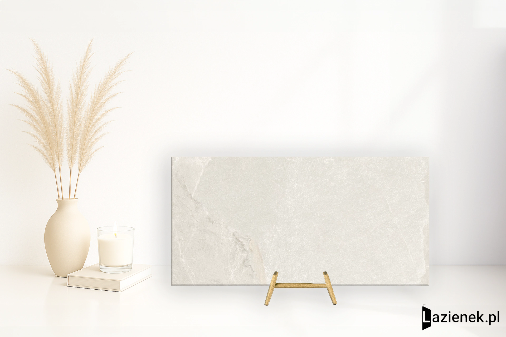 Impronta Ardesia Bianco naturalna 160x80 cm gr. 9 mm - płytka rektyfikowana / IAR01GA