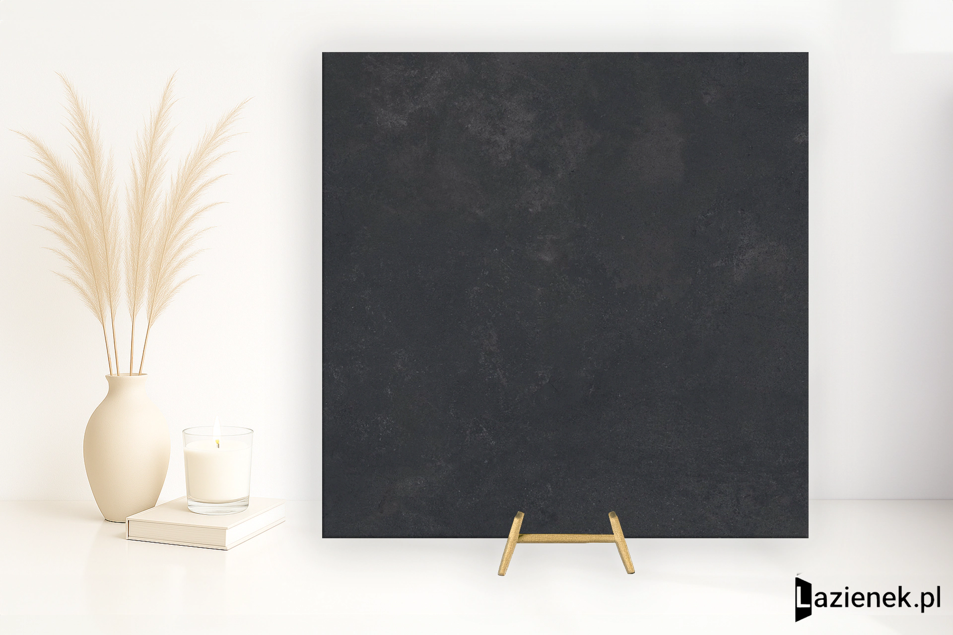 Impronta Concrete Black naturalna 60x60 cm gr. 9 mm - płytka rektyfikowana / ICN0768
