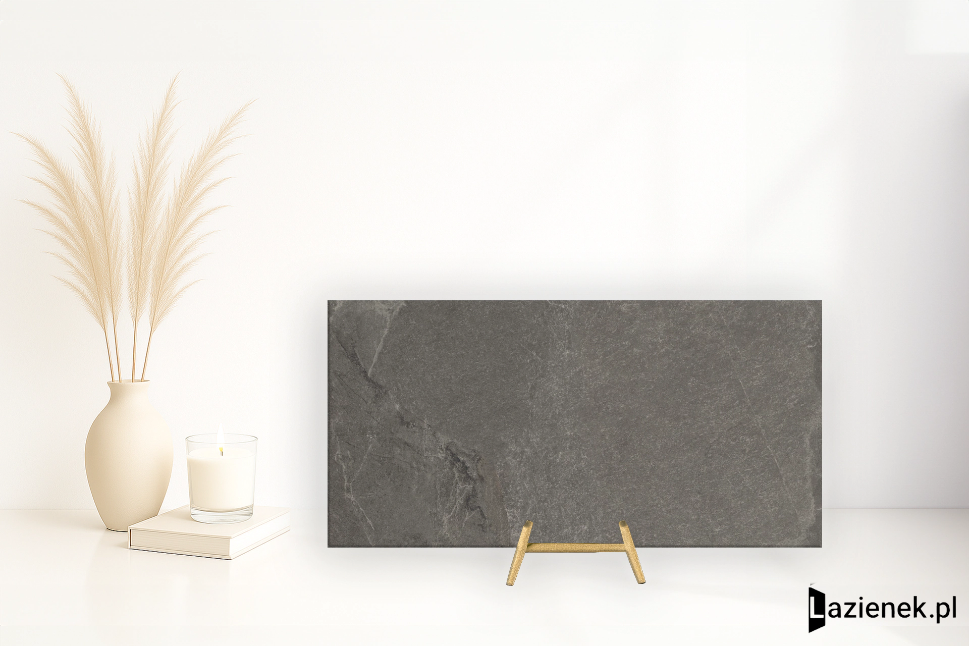 Impronta Ardesia Grafite naturalna 160x80 cm gr. 9 mm - płytka rektyfikowana / IAR04GA