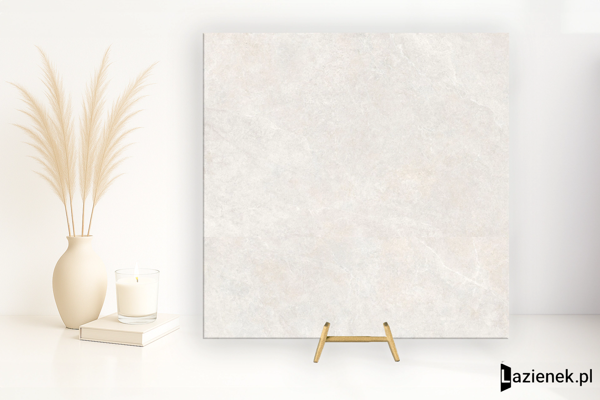 Impronta Limestone White antypoślizgowa 80x80 cm gr. 20 mm - płytka rektyfikowana / ILM01882