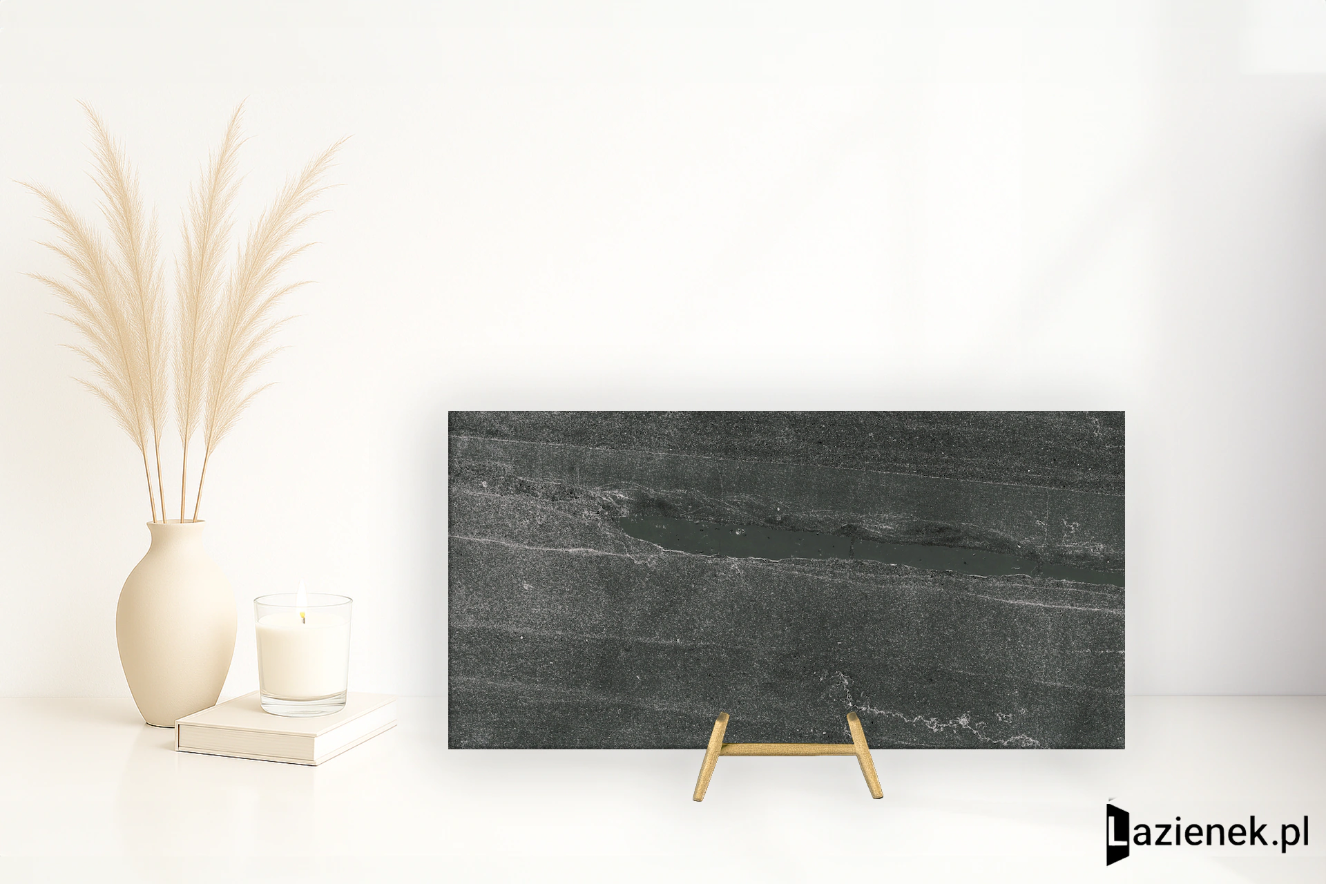 Iris Pietra Di Basalto Nero antypoślizgowa 60x120 cm gr. 9 mm - płytka rektyfikowana / 892228