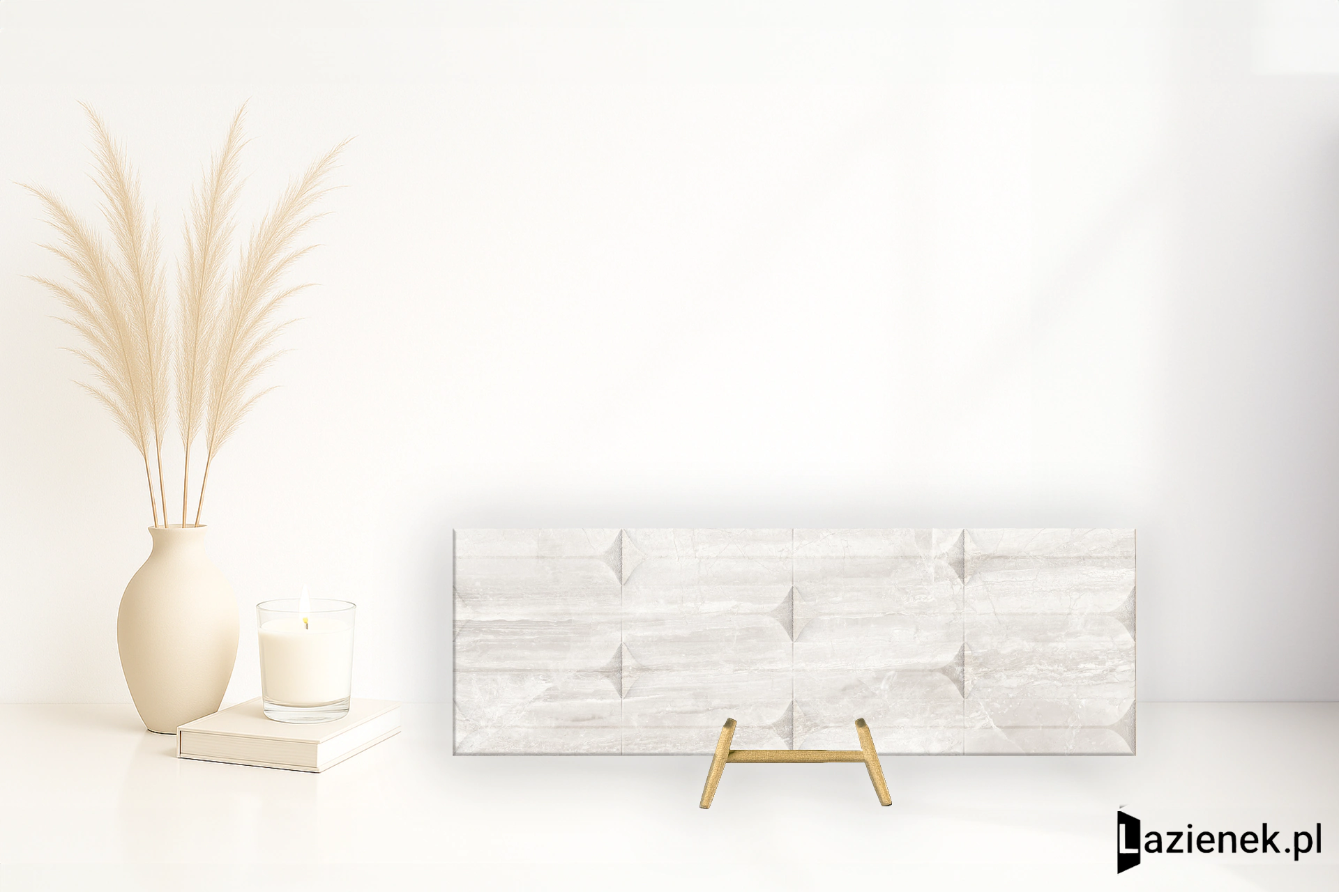 Keraben Luxury White matowa 30x90 cm gr. 10 mm - płytka rektyfikowana / 20032190