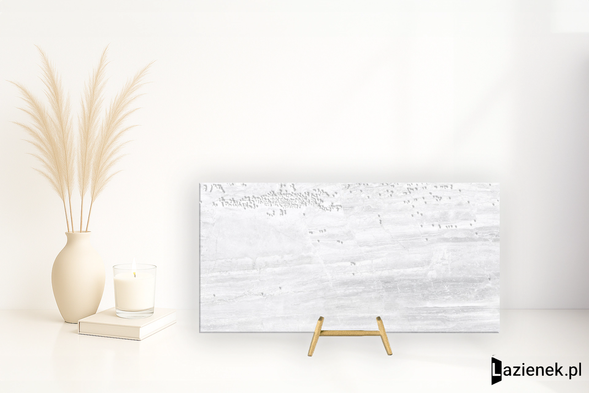 Keraben Luxury White półpoler 45x90 cm gr. 10 mm - płytka rektyfikowana / 20030219