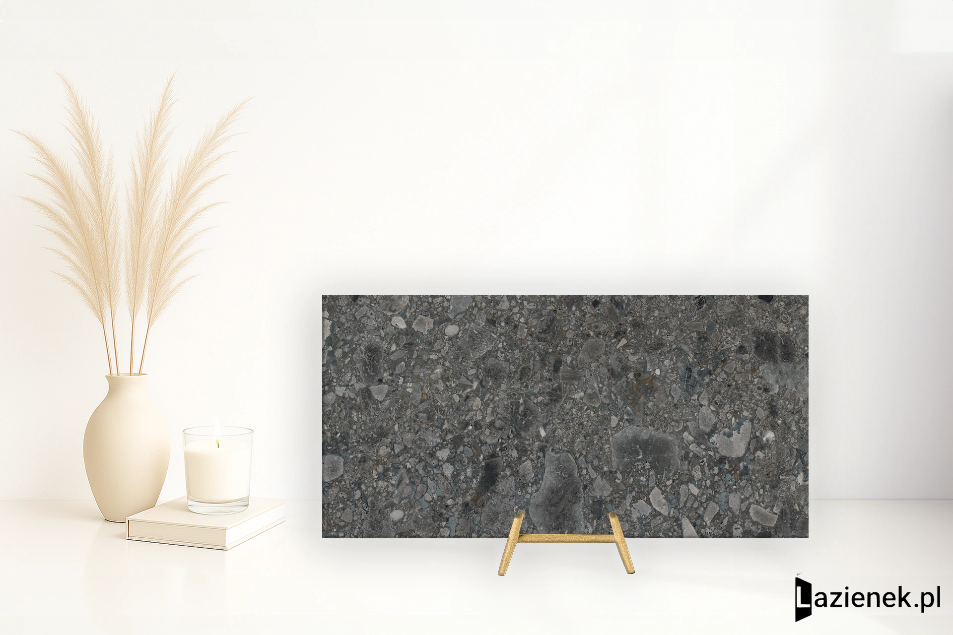 Lea Side Stone Cluster Dark naturalna 30x60 cm gr. 9 mm - płytka rektyfikowana / LGVSD30