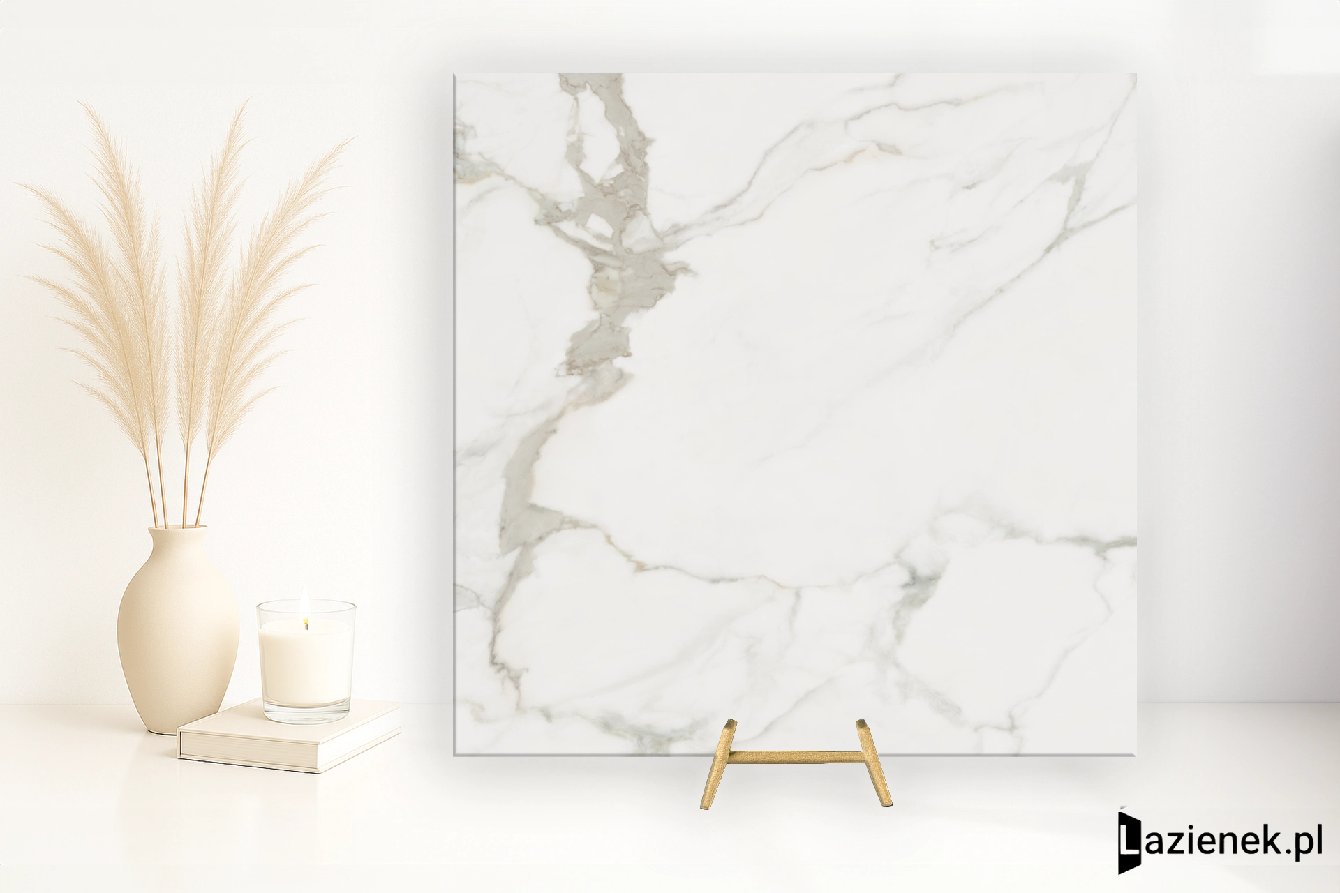 Lea Noblesse Calacatta Prestige polerowana 60x60 cm gr. 9 mm - płytka rektyfikowana / LGWNB11