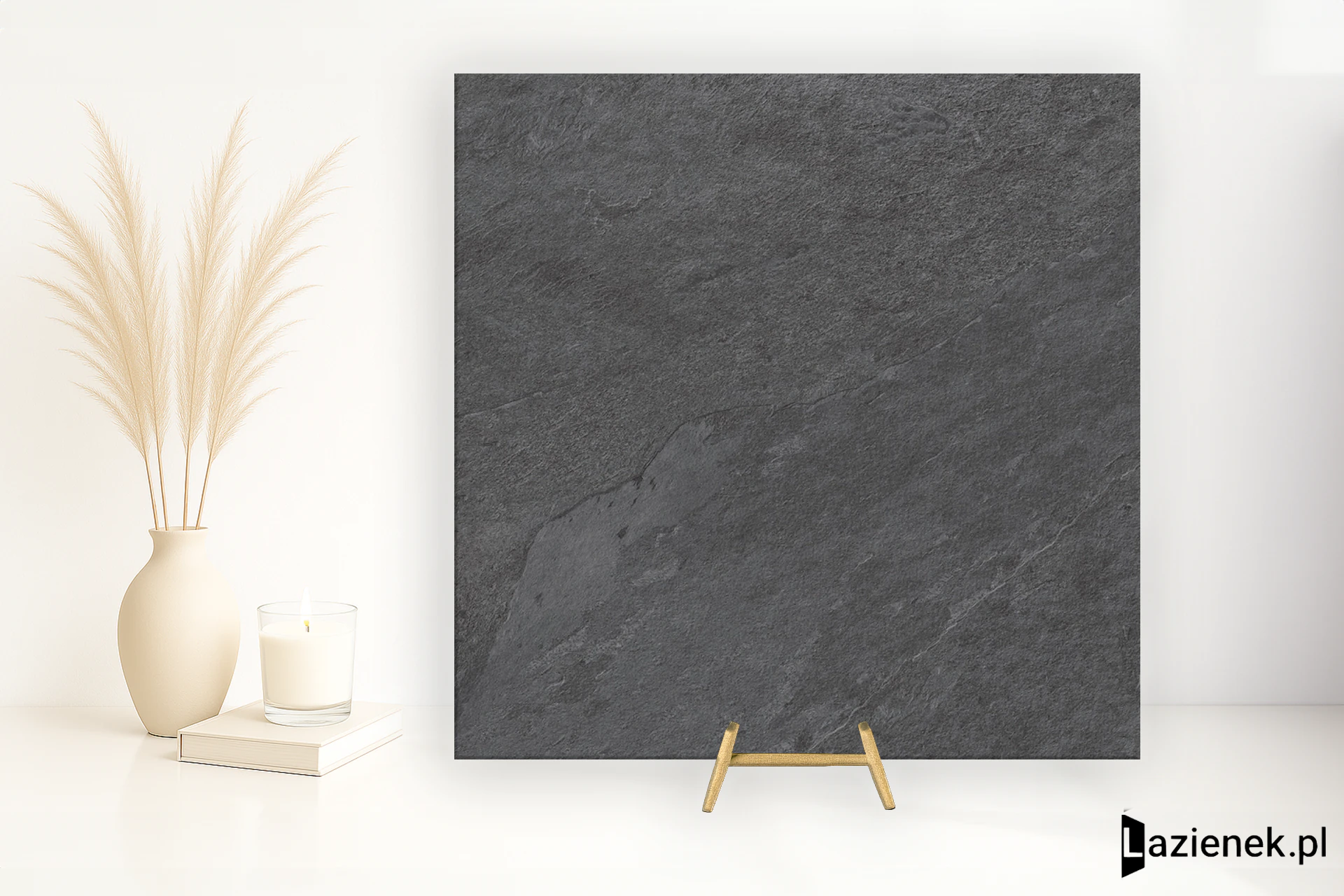 Lea Waterfall Gray Flow półpolerowana 90x90 cm gr. 10 mm - płytka rektyfikowana / LG9WFX1