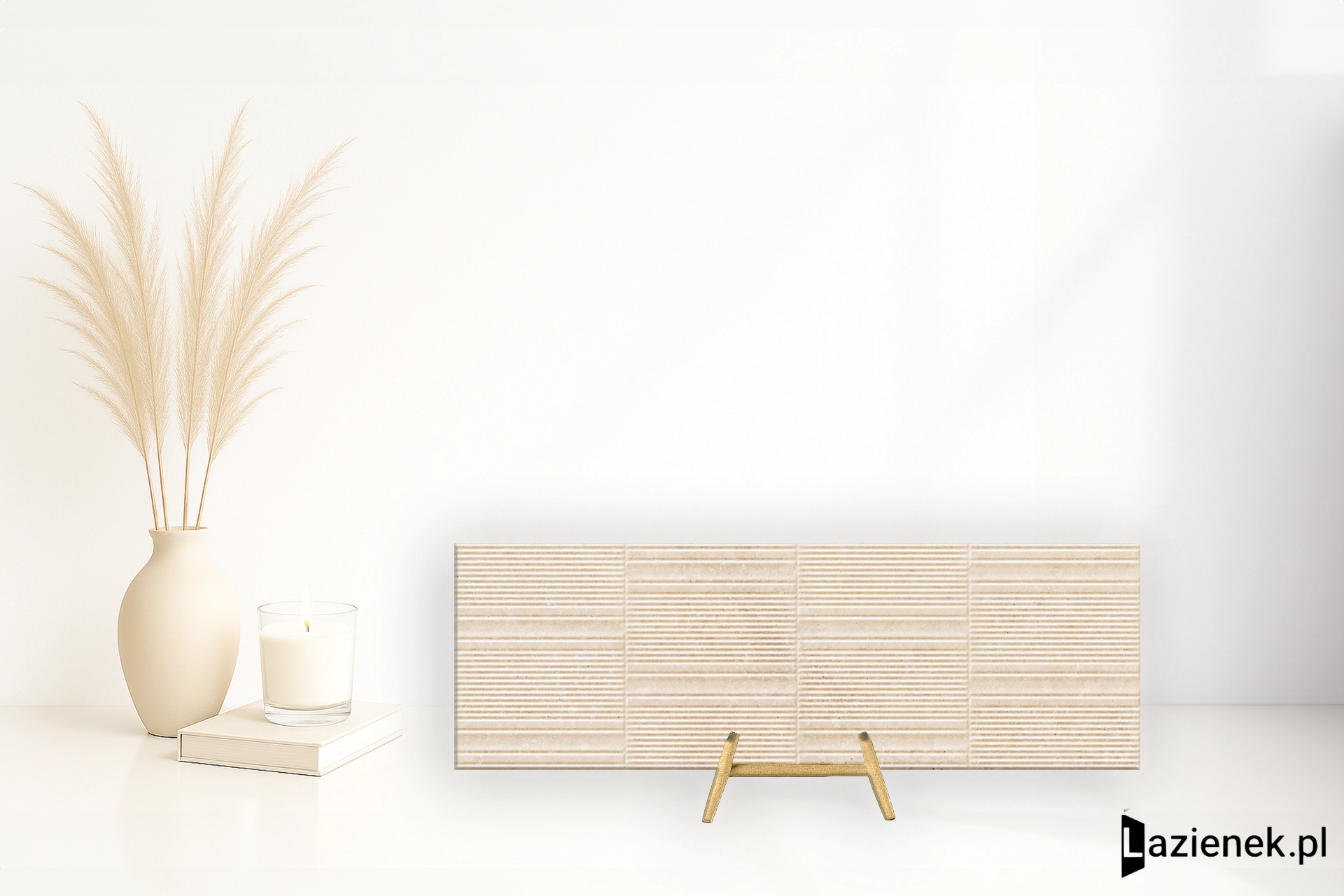 Marazzi Fabula Wall Travertino Cross Beige strukturalna 33x100 cm gr. 10 mm - płytka rektyfikowana/MP9N