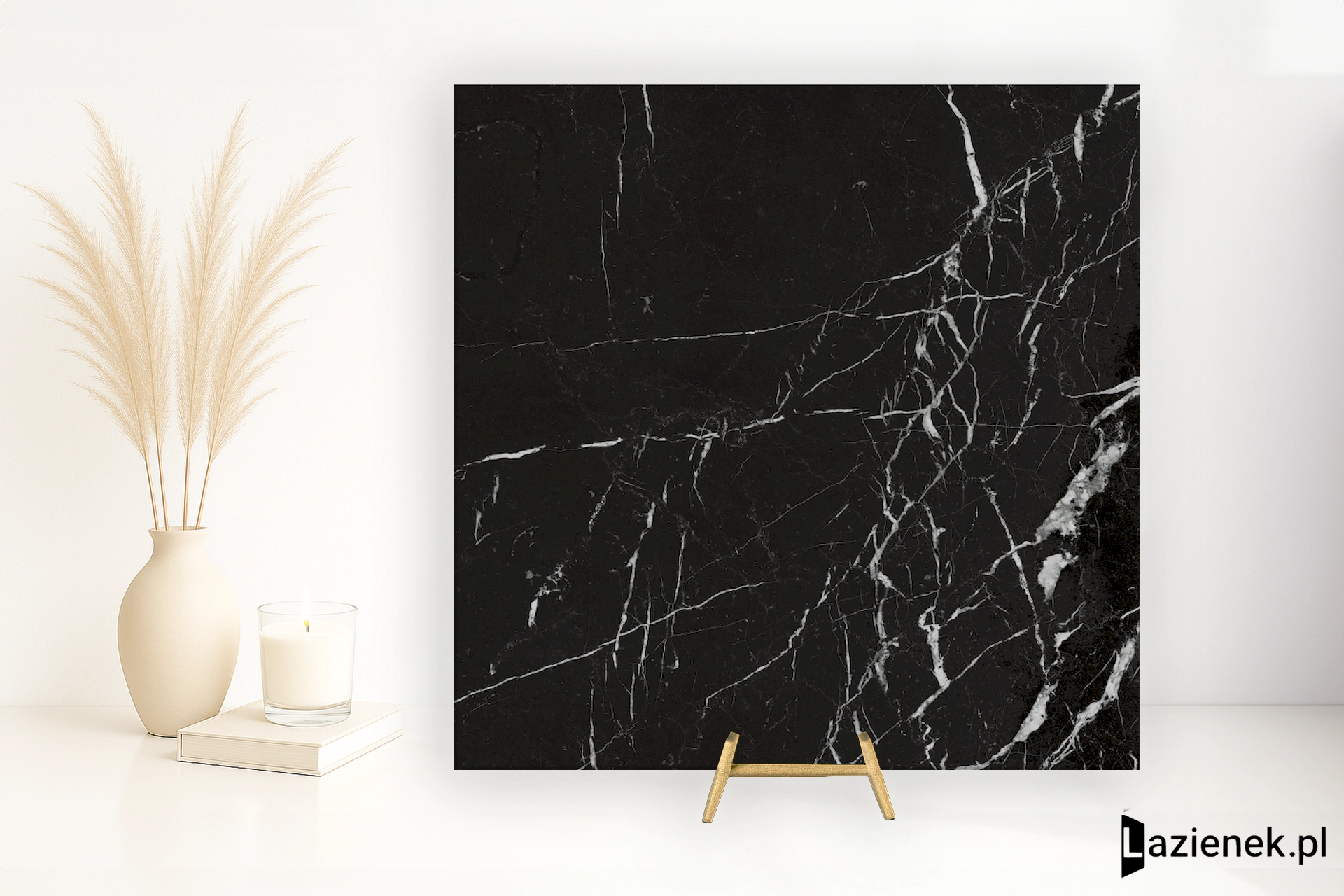 Marazzi Allmarble Elegant Black satynowa 60x60 cm gr. 10 mm - płytka rektyfikowana/M3CJ