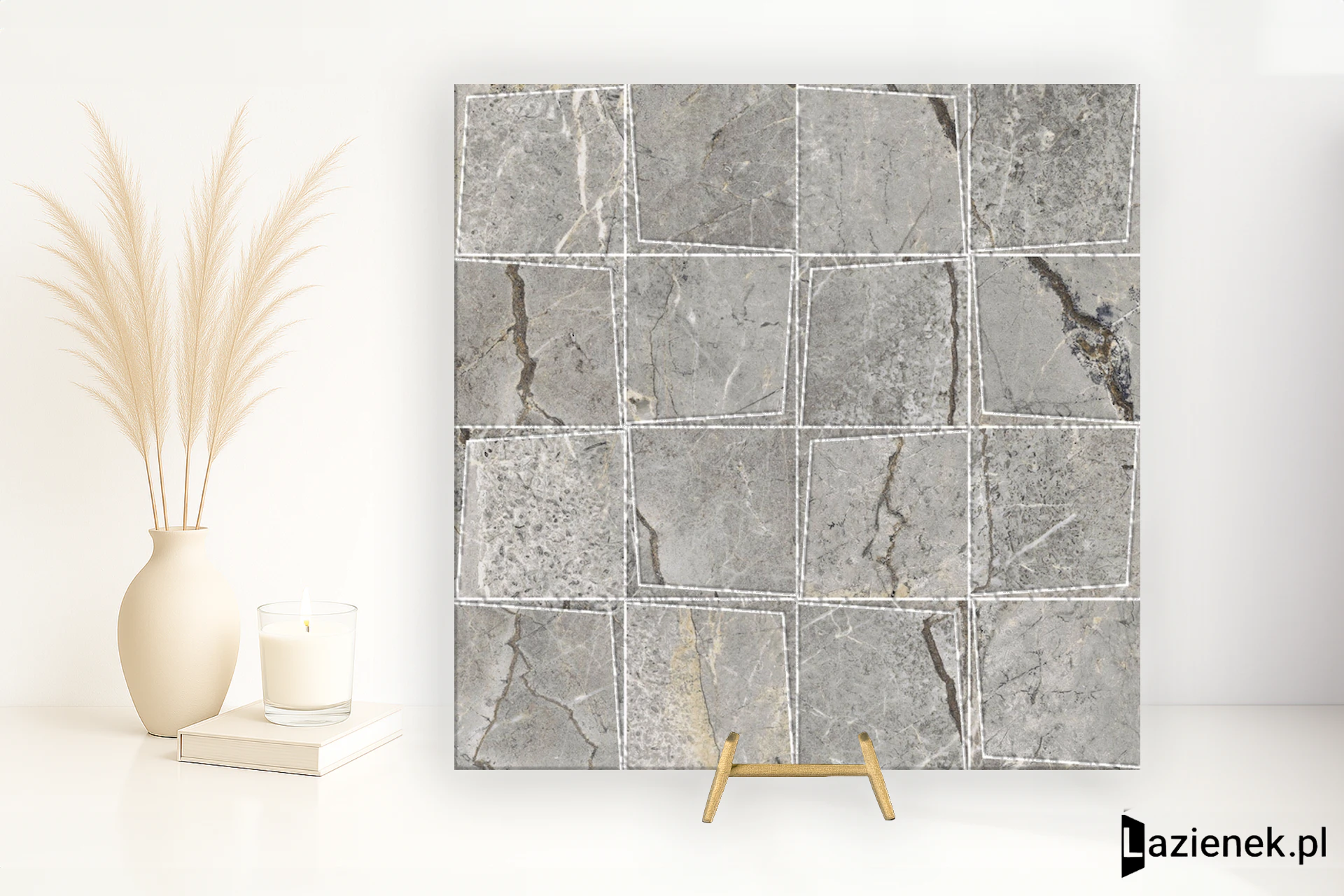 Marazzi Mystone Silver Root Grey strukturalna 30.3x30.3 cm gr. 9 mm - płytka nierektyfikowana/MPYG