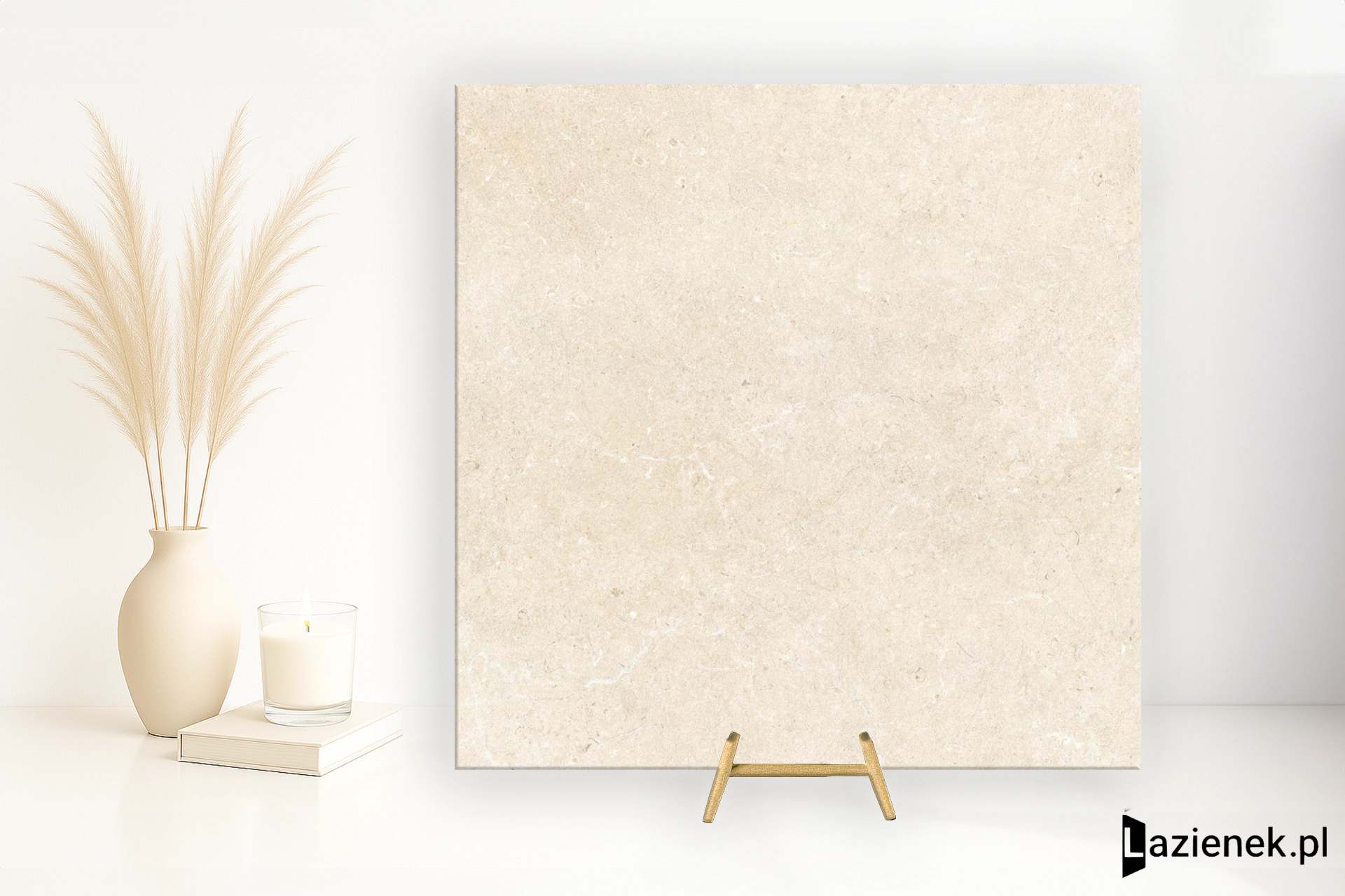 Marazzi Mystone Limestone Ivory strukturalna 60x60 cm gr. 10 mm - płytka rektyfikowana/M7EF