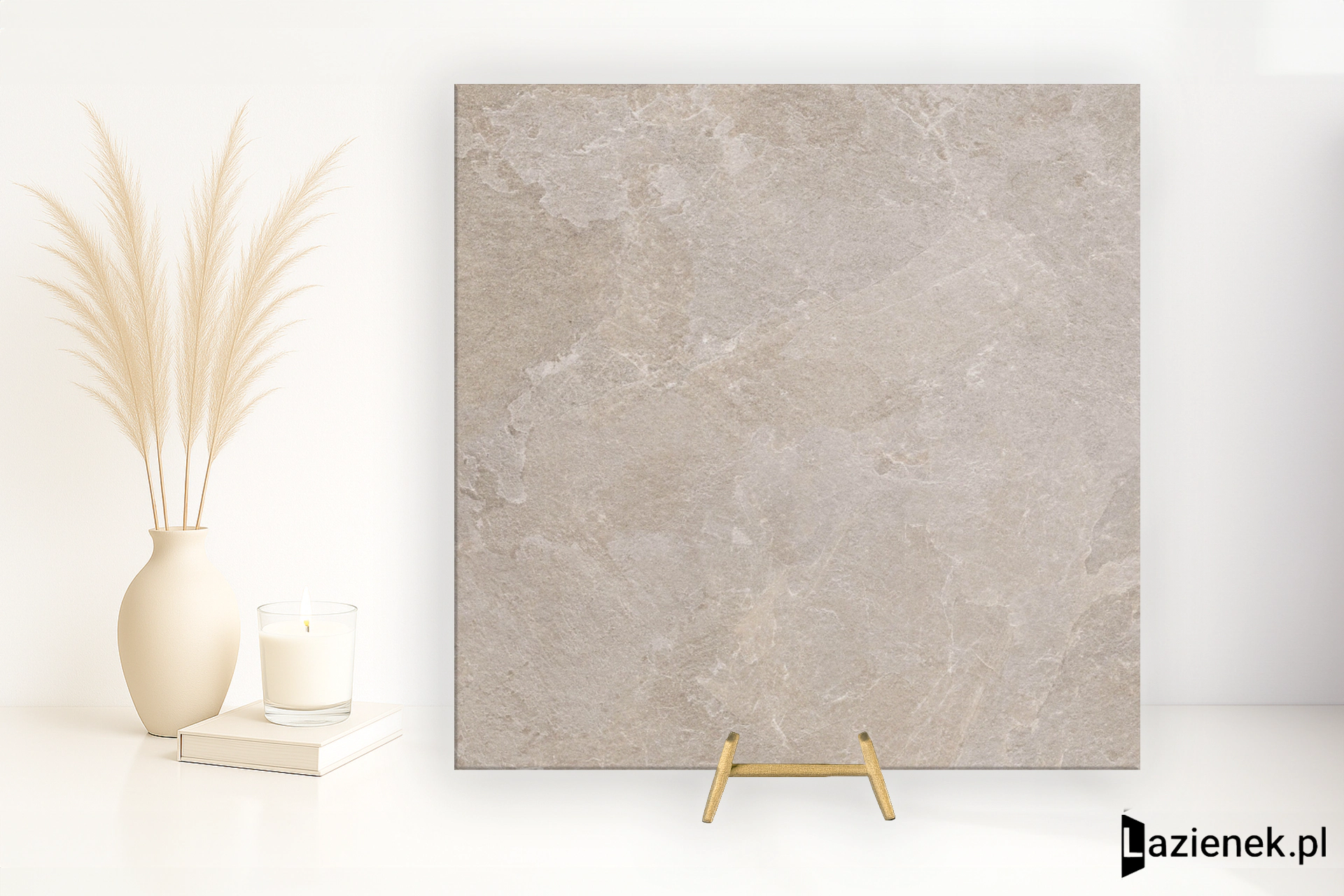 Marazzi Mystone Pietra Ligure Beige połaczenie mat-poler 120x120 cm gr. 9 mm - płytka rektyfikowana/MPJM