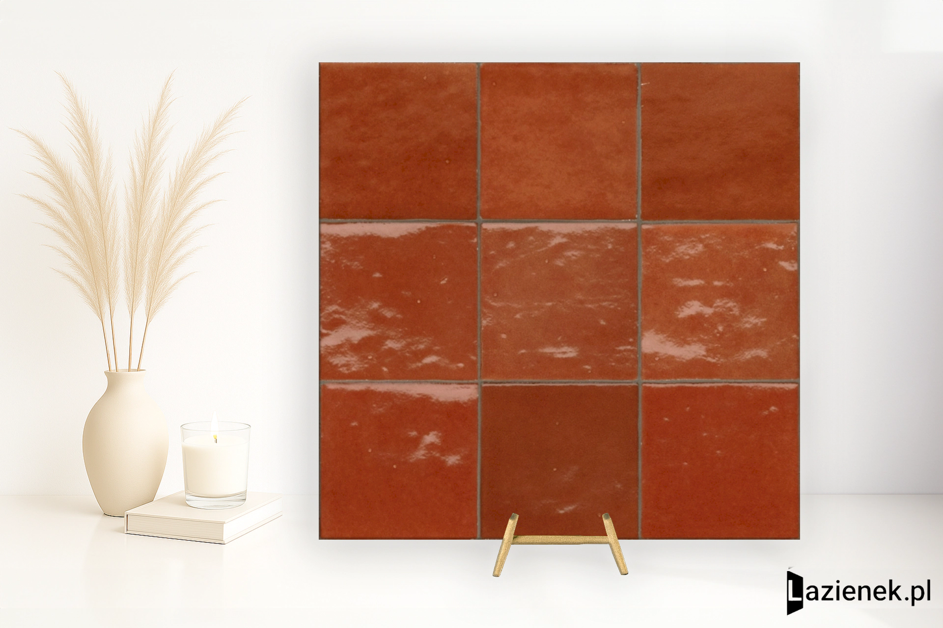 Marazzi Zellige Corallo połysk 10x10 cm gr. 10 mm - płytka nierektyfikowana / M5RS