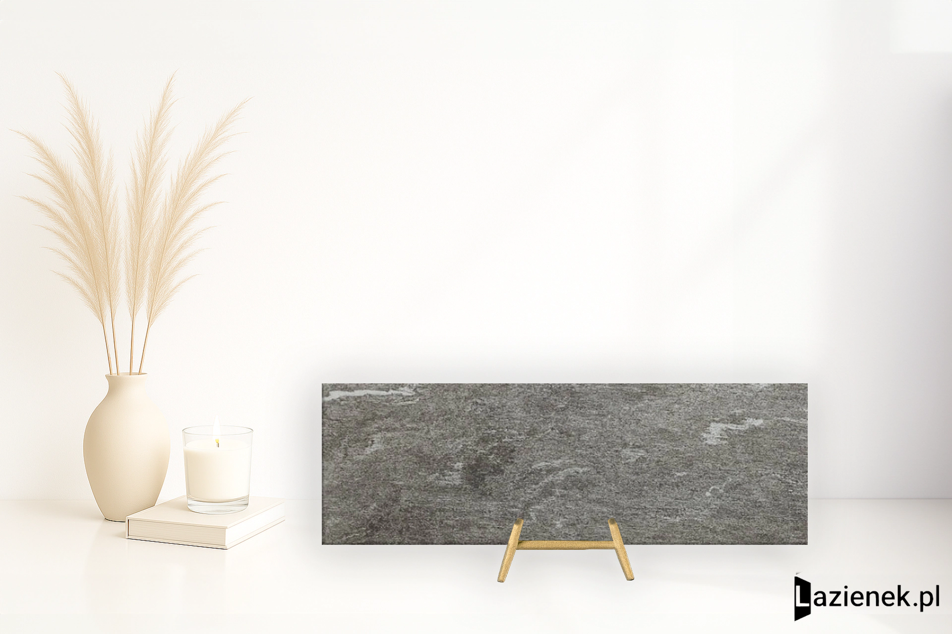 Marazzi Mystone Pietra Di Vals Antracite błyszcząca 40x120 cm gr. 20 mm - płytka rektyfikowana/MHD9