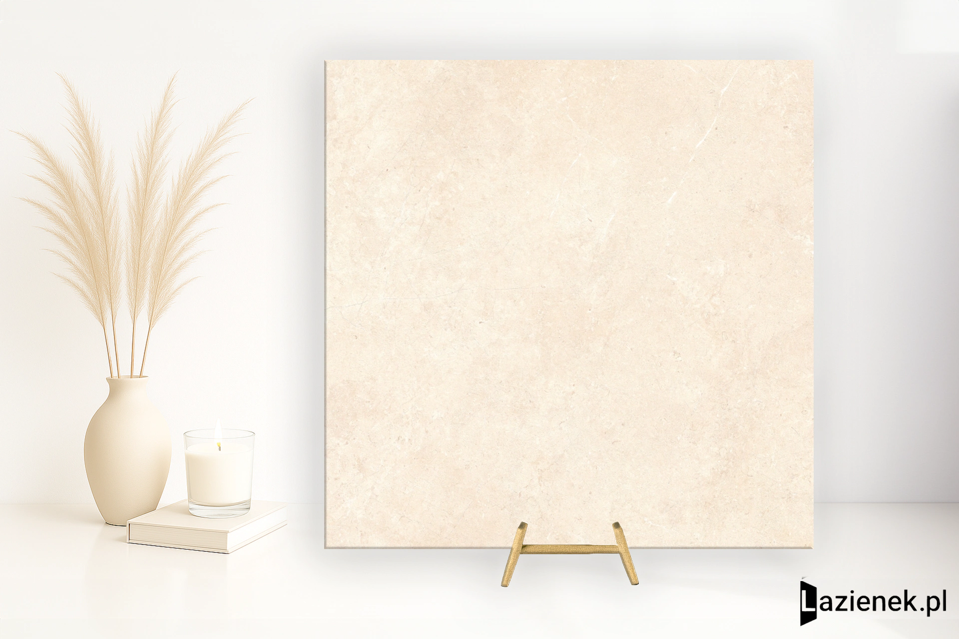 Marazzi Mystone Limestone Ivory strukturalna 120x120 cm gr. 6 mm - płytka rektyfikowana/M9HA