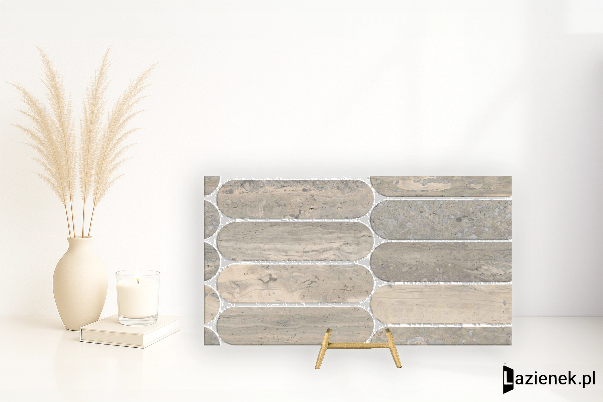 Marazzi Mystone Travertino Silver satynowa 20x36.5 cm gr. 10 mm - płytka nierektyfikowana/M9PK
