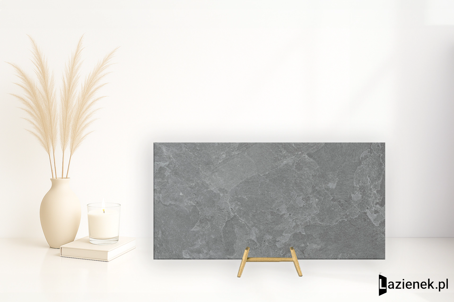 Marazzi Mystone Pietra Ligure Antracite strukturalna 75x150 cm gr. 9 mm - płytka rektyfikowana/MPKH