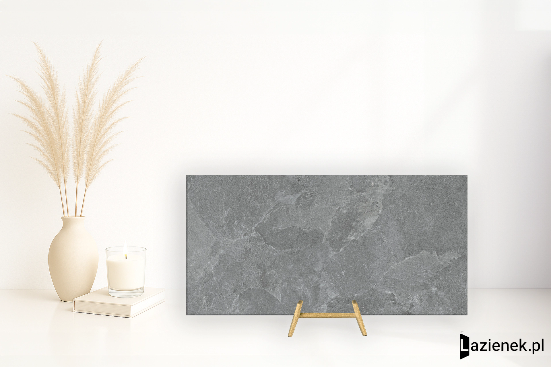 Marazzi Mystone Pietra Ligure Antracite połaczenie mat-poler 60x120 cm gr. 9 mm - płytka rektyfikowana/MPK1