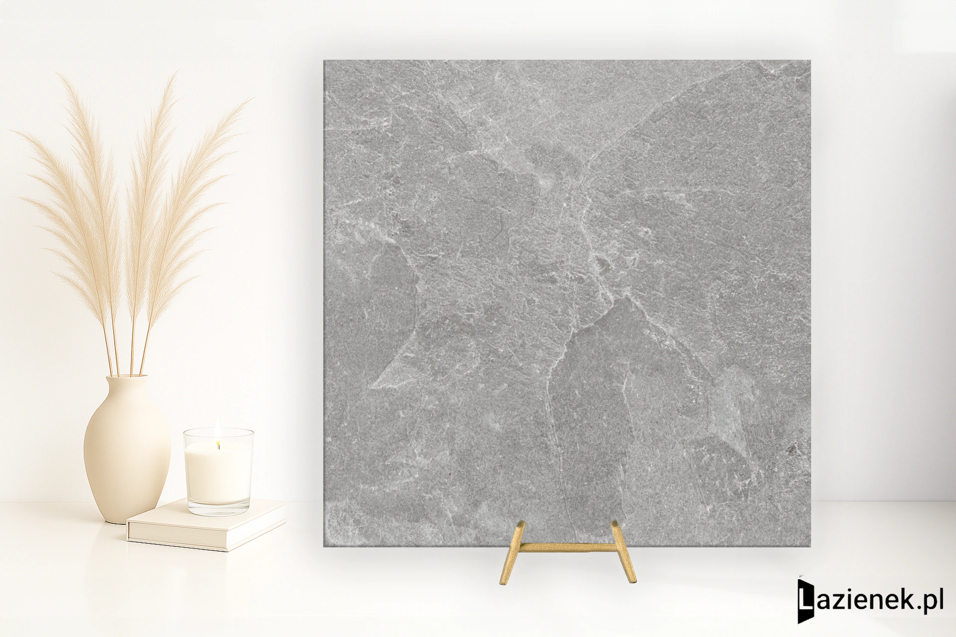 Marazzi Mystone Pietra Ligure Cenere połaczenie mat-poler 60x60 cm gr. 9 mm - płytka rektyfikowana/MPKC