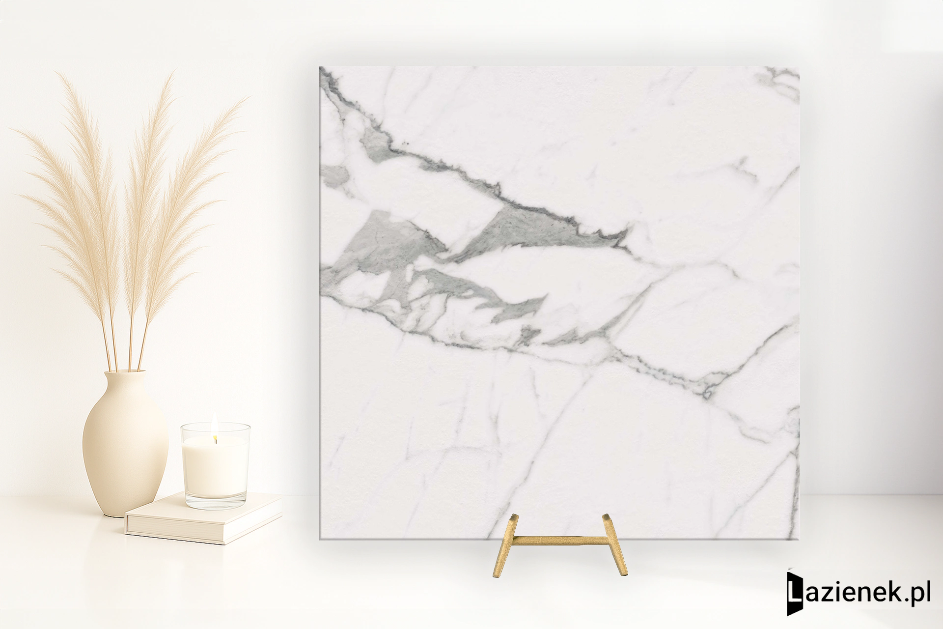 Marazzi Fabula Statuario połaczenie mat-poler 60x60 cm gr. 9 mm - płytka rektyfikowana/MN4P