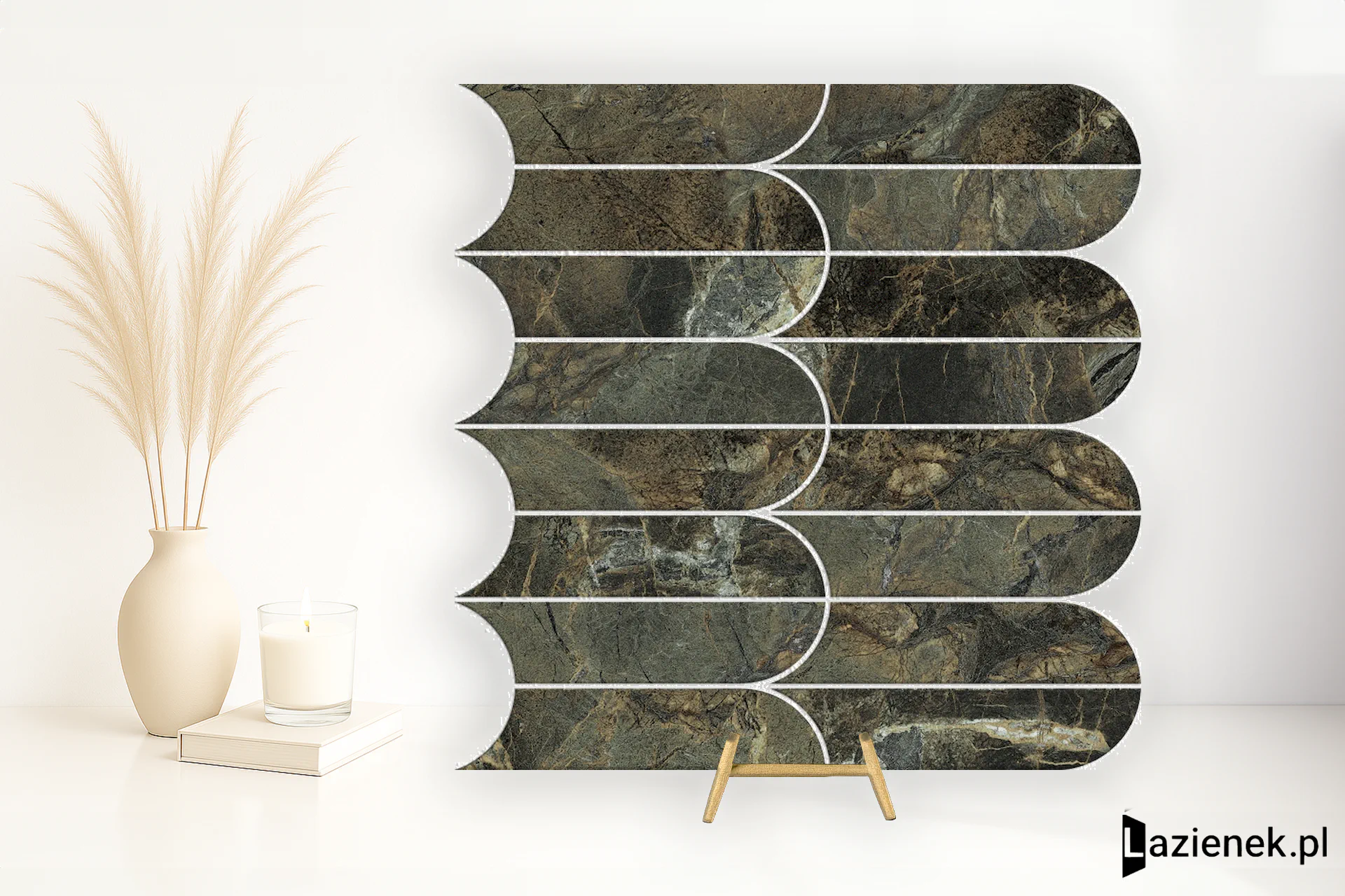 Marazzi Allmarble Verde Borgogna satynowa 29.8x29.8 cm gr. 10 mm - płytka nierektyfikowana/MEZN