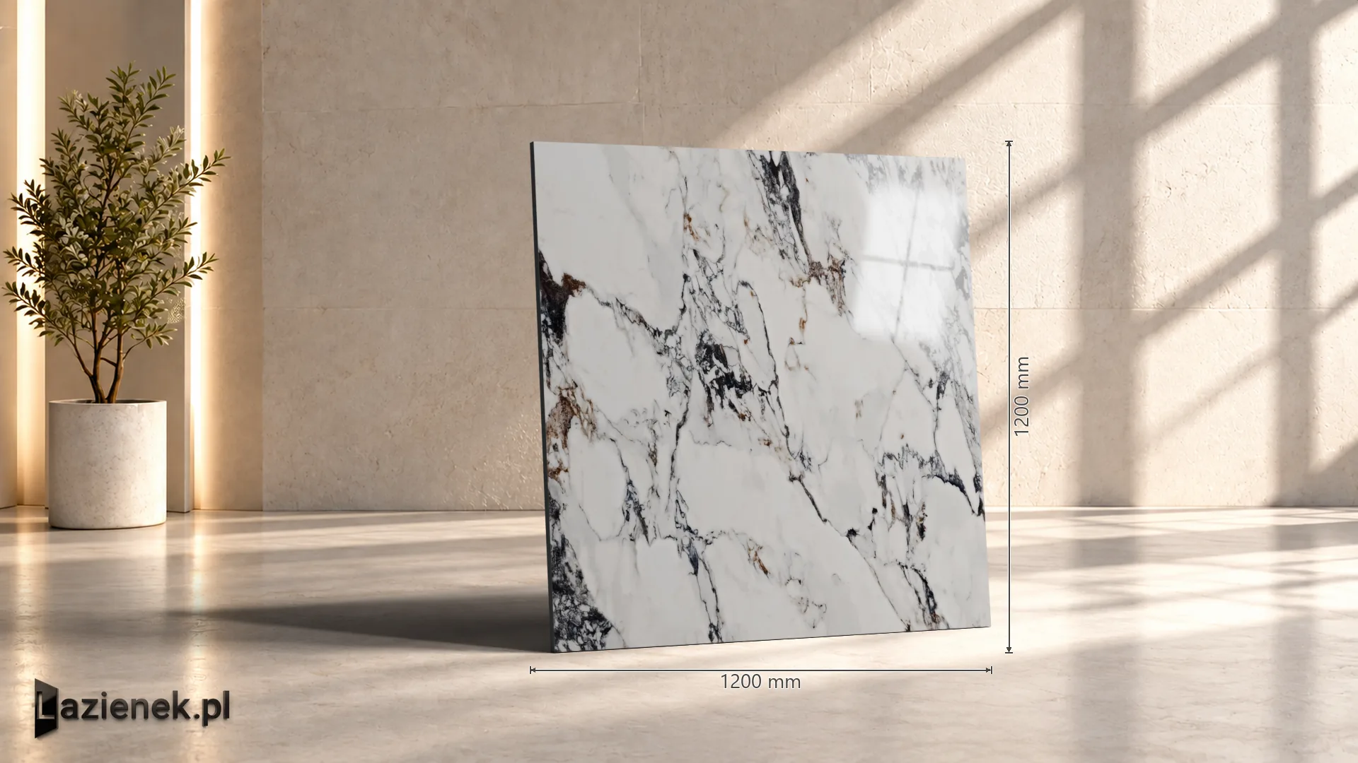 Marazzi Grande Marble Look Capraia satynowa 120x120 cm gr. 6 mm - płytka rektyfikowana/M2AK