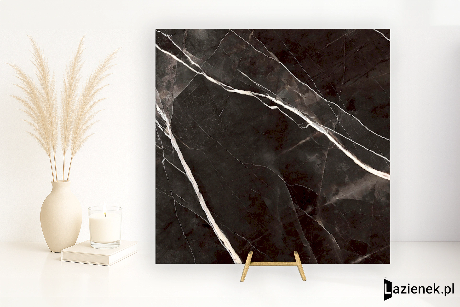 Marazzi Grande Marble Look Calacatta Black mat 120x120 cm MEMT - płytka rektyfikowana