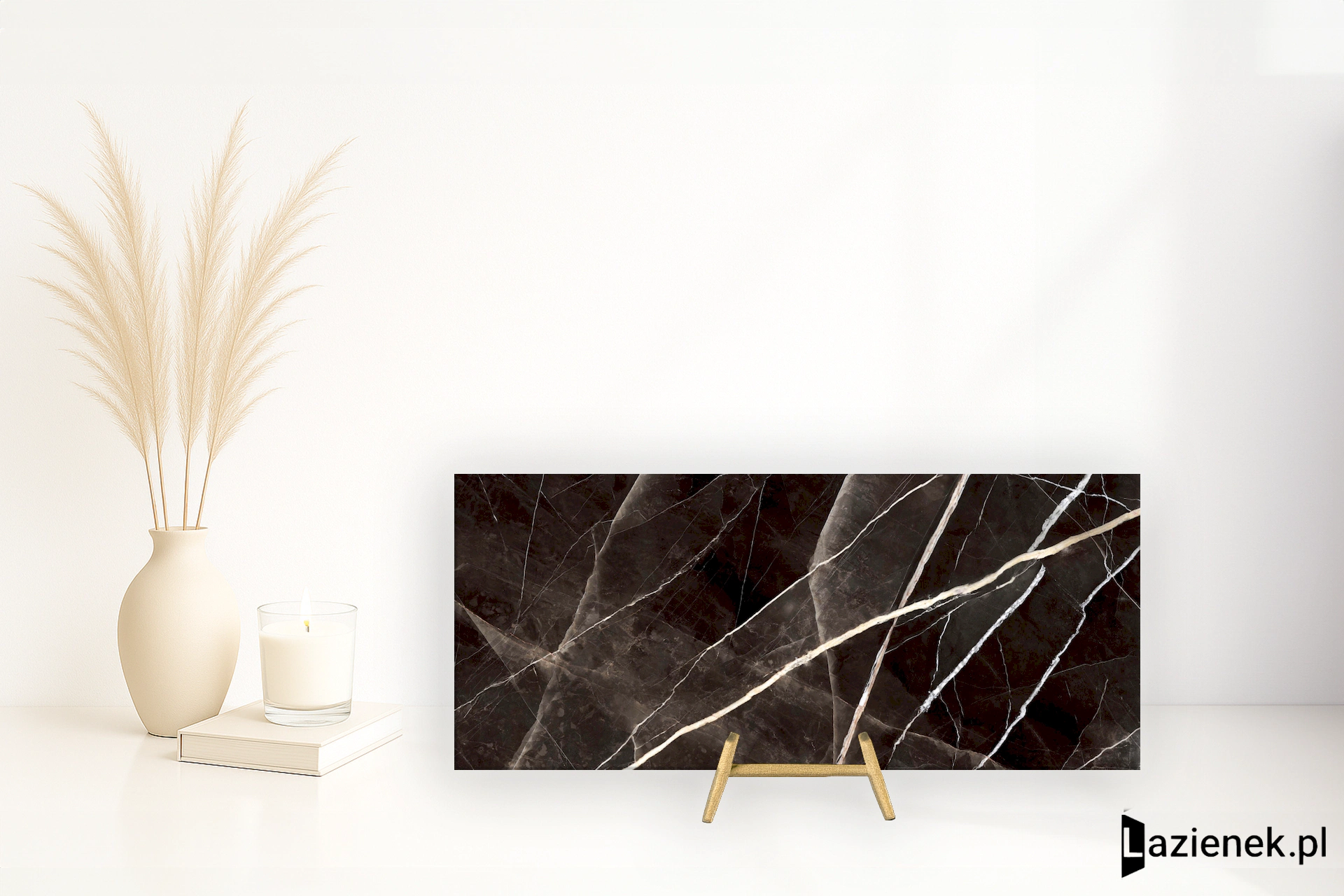 Marazzi Grande Marble Look Calacatta Black mat 120x278 cm MEP8 - płytka rektyfikowana