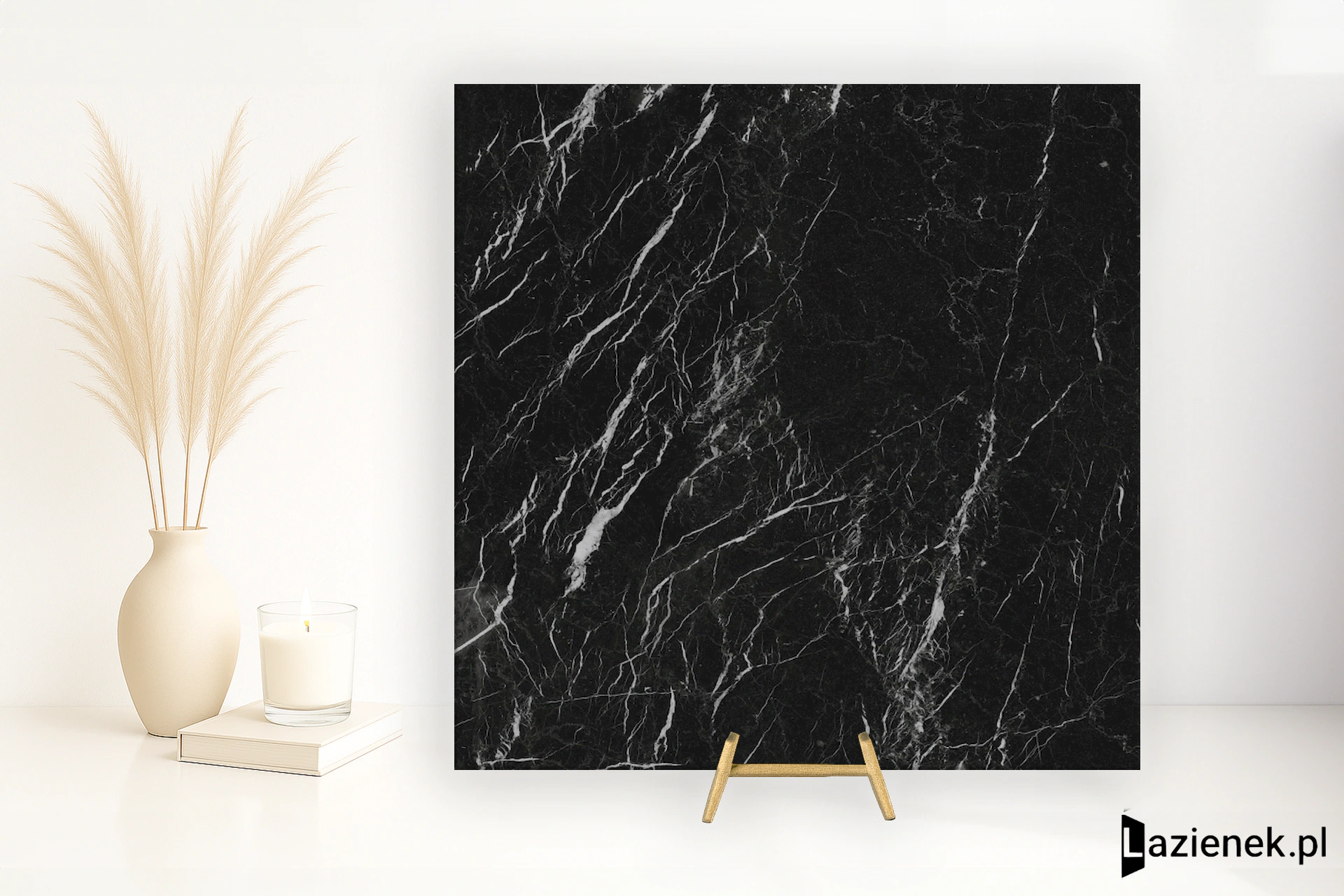 Marazzi Grande Marble Look Elegant Black satyna 120x120 cm M111 - płytka rektyfikowana