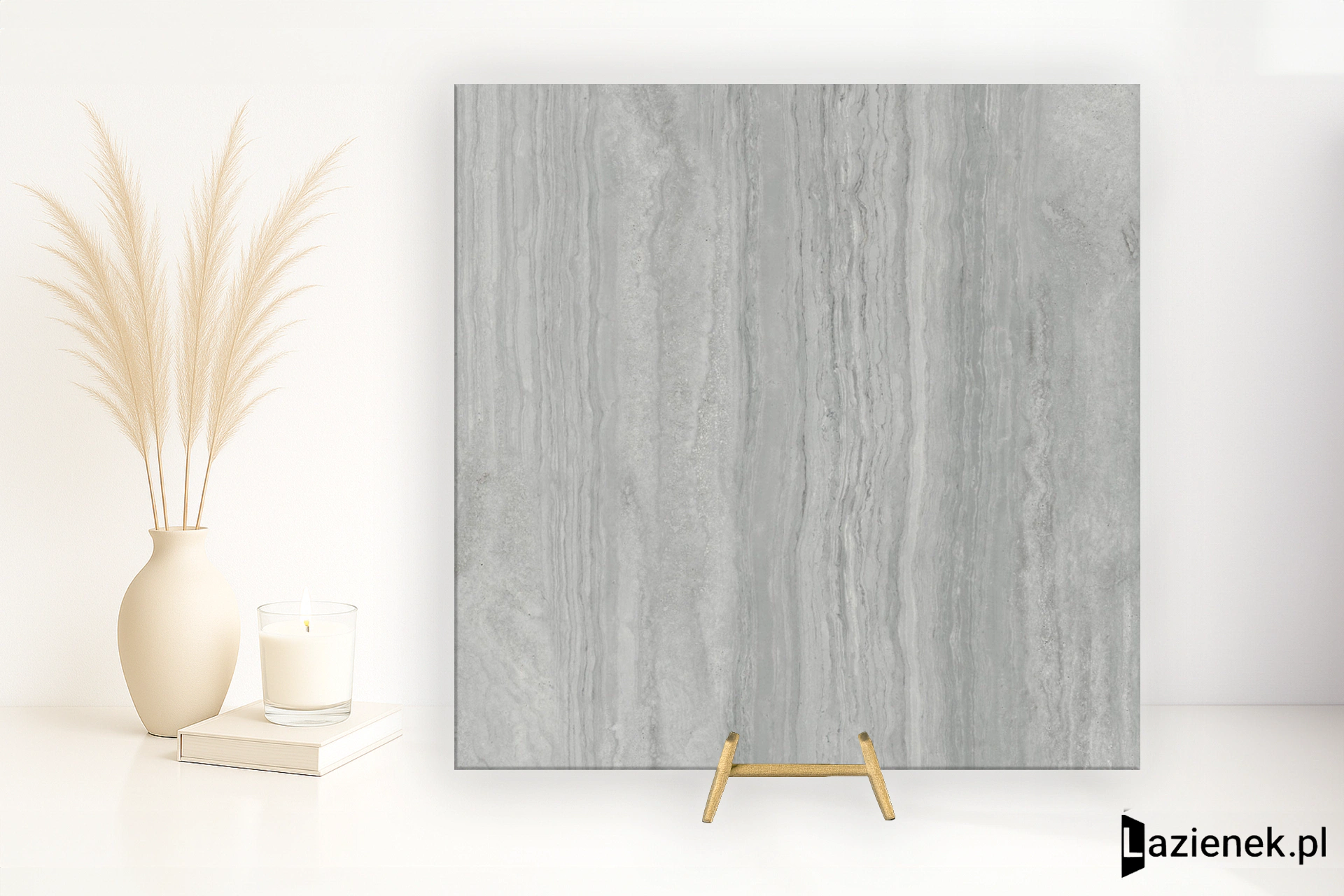 Marazzi Marbleplay Travertino Grigio mat 60x60 cm M4M3 - płytka rektyfikowana