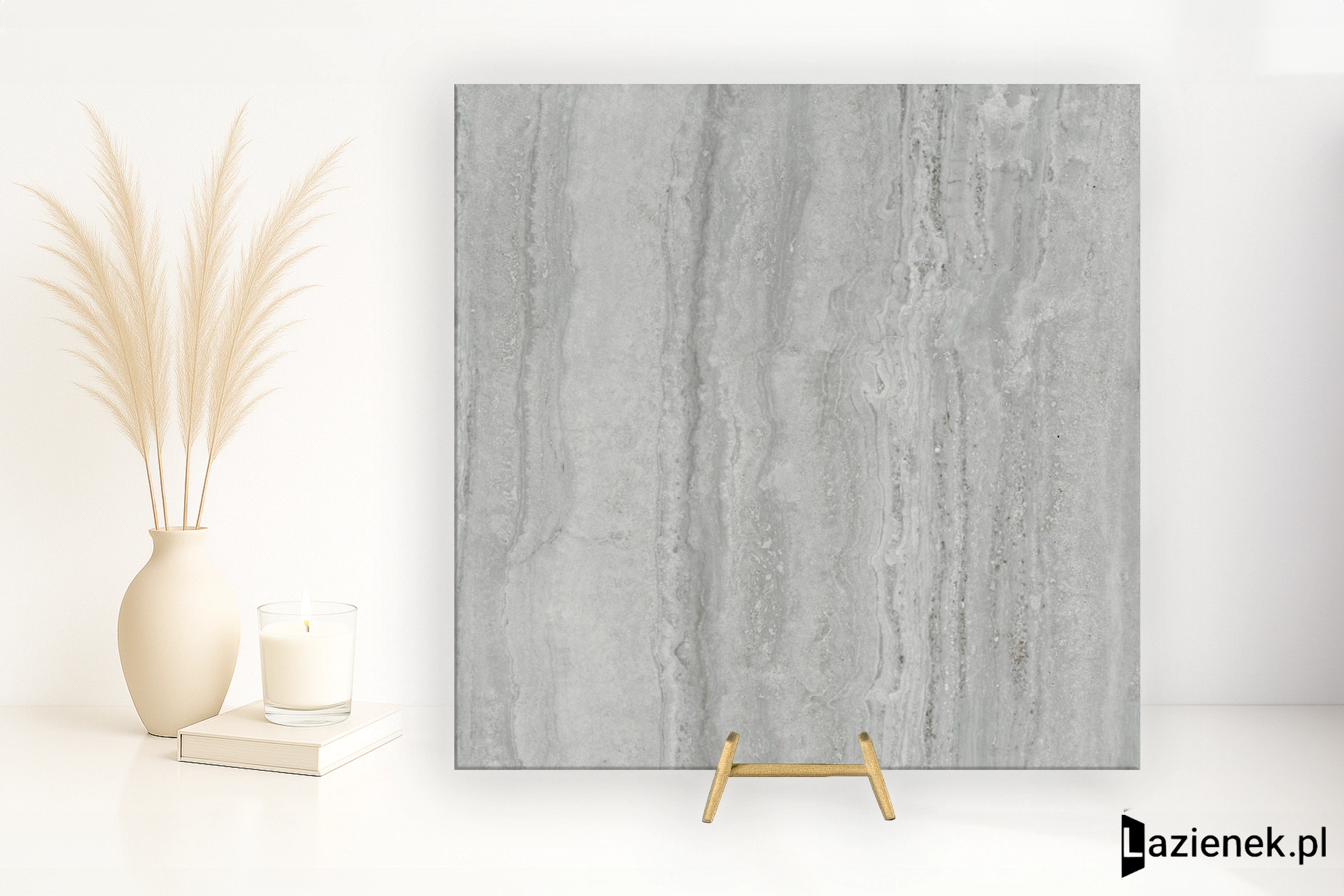 Marazzi Marbleplay Travertino Grigio poler 58x58 cm M4LJ - płytka rektyfikowana