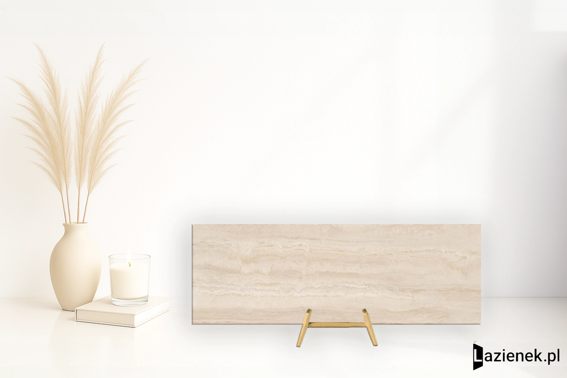 Marazzi Marbleplay Travertino mat 30x90 cm M4NY - płytka rektyfikowana