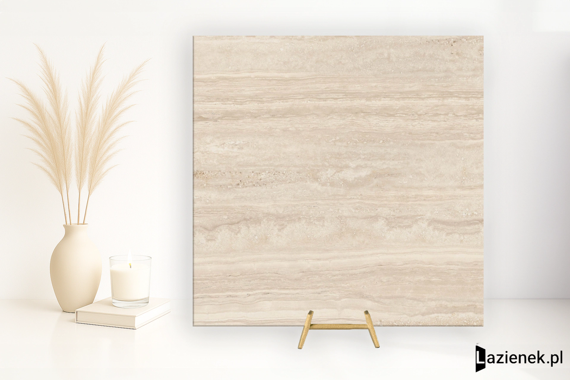 Marazzi Marbleplay Travertino poler 58x58 cm M4LH - płytka rektyfikowana