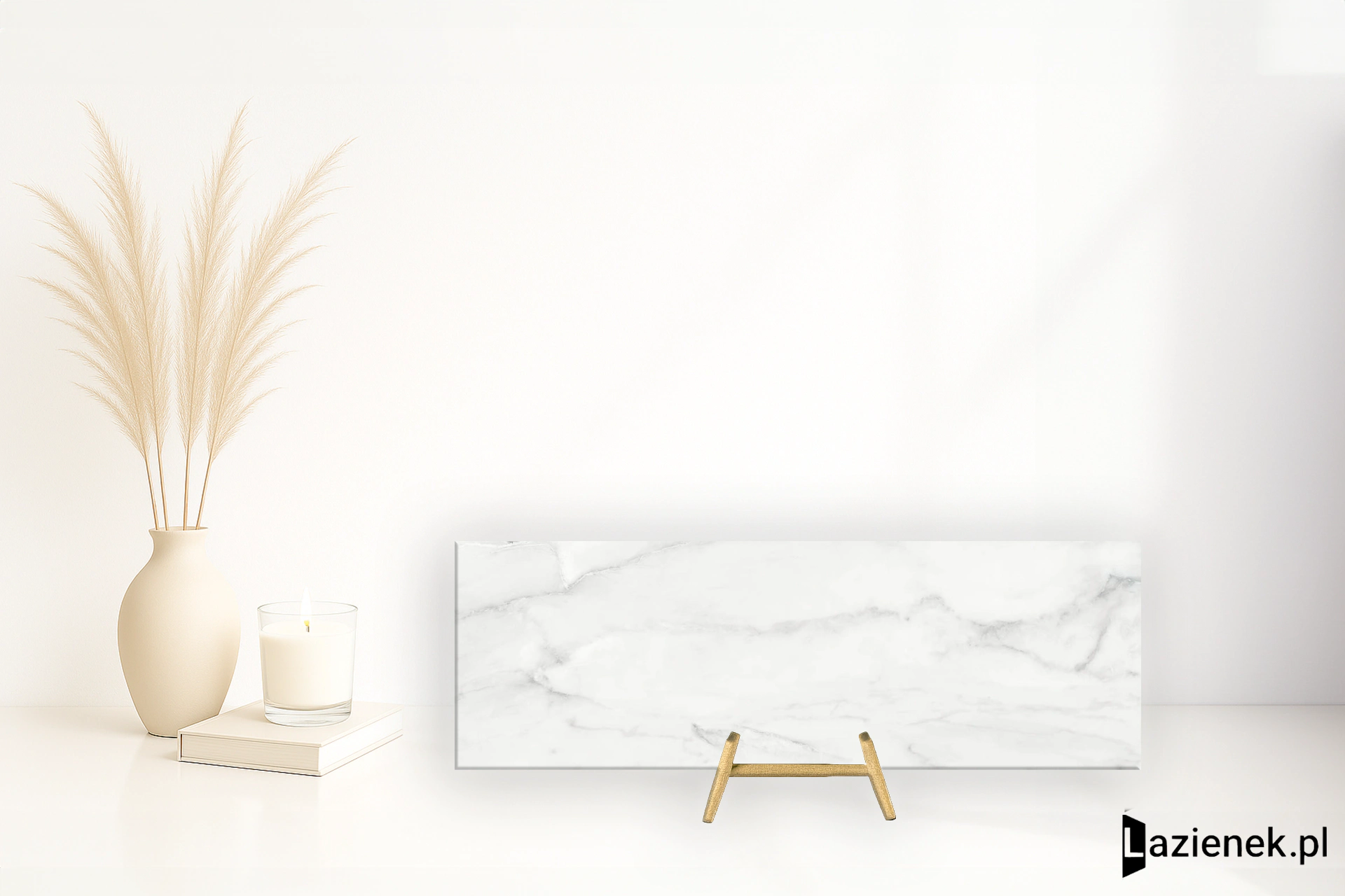 Marazzi Marbleplay White mat 30x90 cm M4NU - płytka rektyfikowana