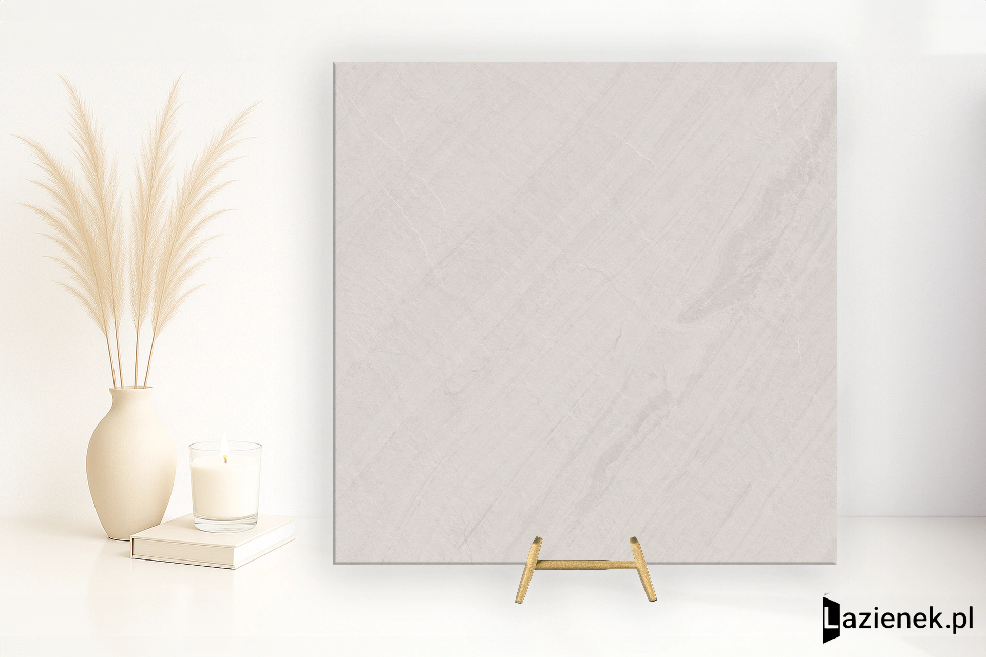 Marazzi Mystone Lavagna Bianco mat 75x75 cm M1F9 - płytka rektyfikowana
