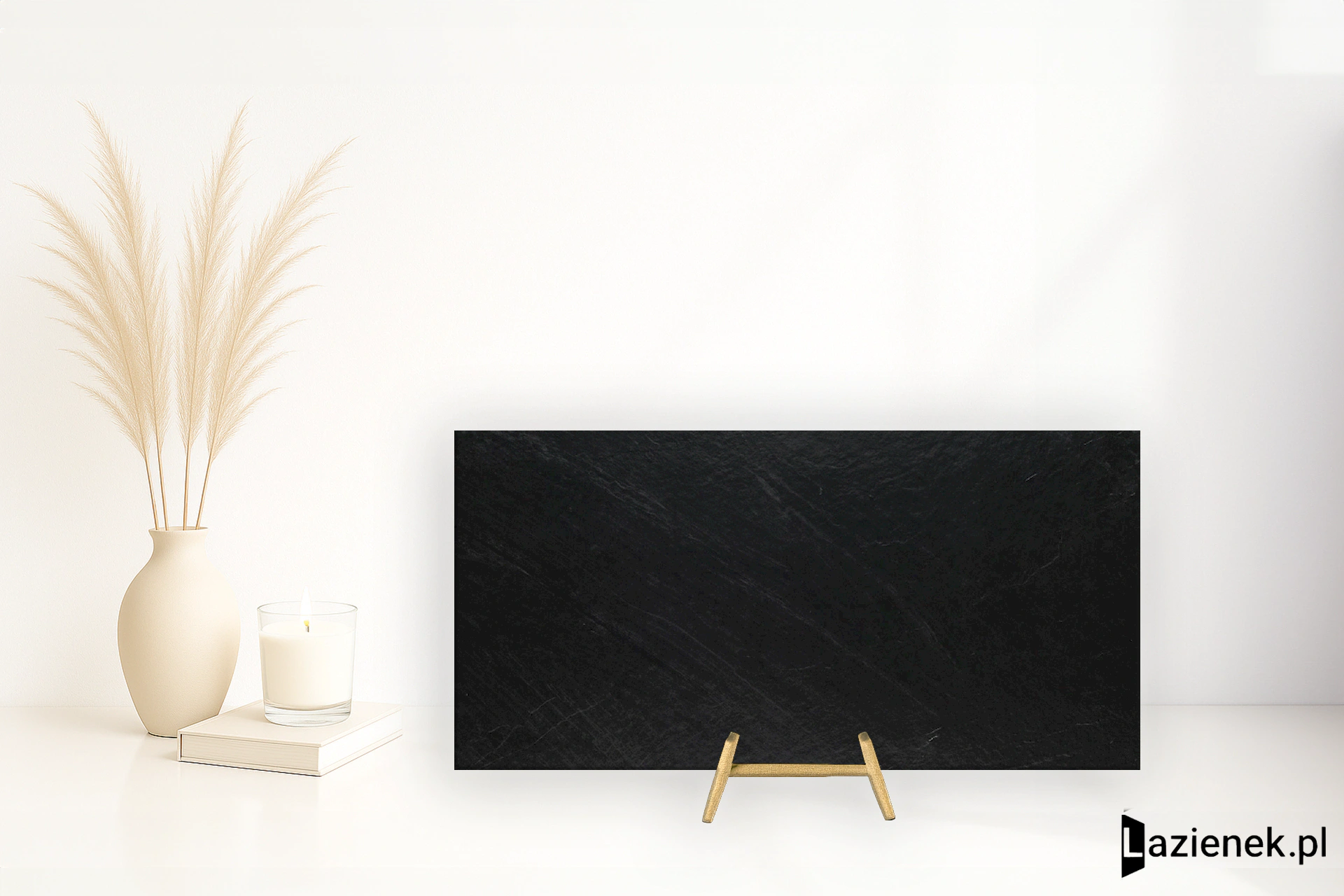 Marazzi Mystone Lavagna Nero mat 75x150 cm M03V - płytka rektyfikowana