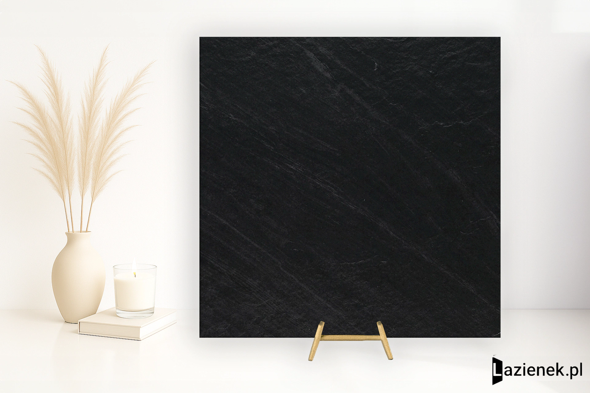 Marazzi Mystone Lavagna Nero struktura 60x60 cm M03K - płytka rektyfikowana
