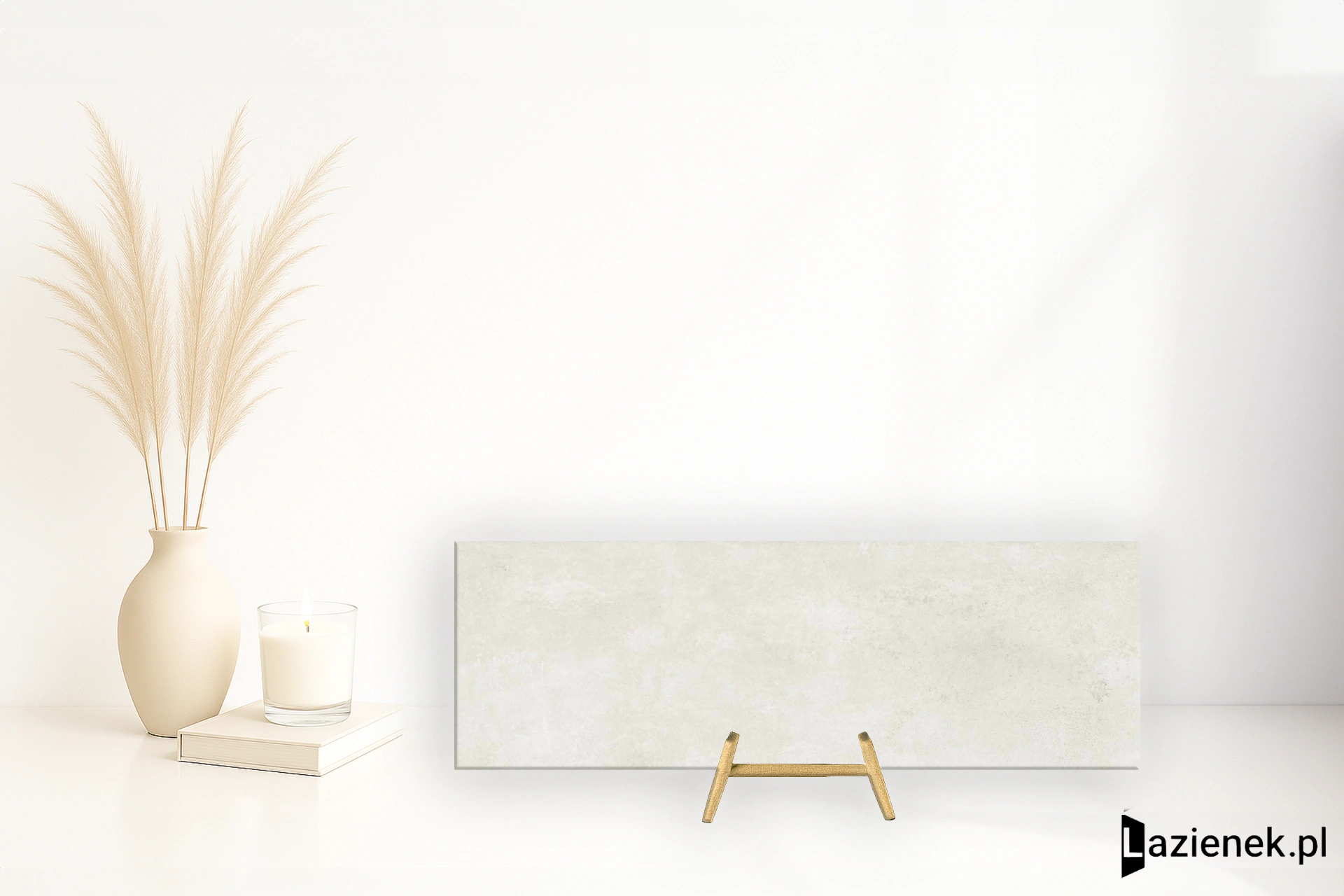 Marazzi Plaza White mat 30x90 cm M95D - płytka rektyfikowana