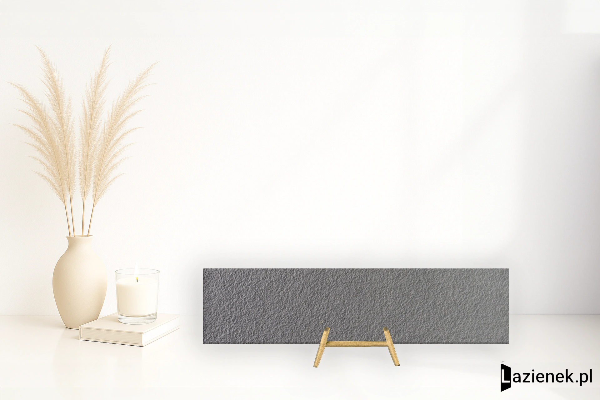 Marazzi Sistemn Grigio Scuro Bocciardato 15x60 cm M84N - płytka rektyfikowana